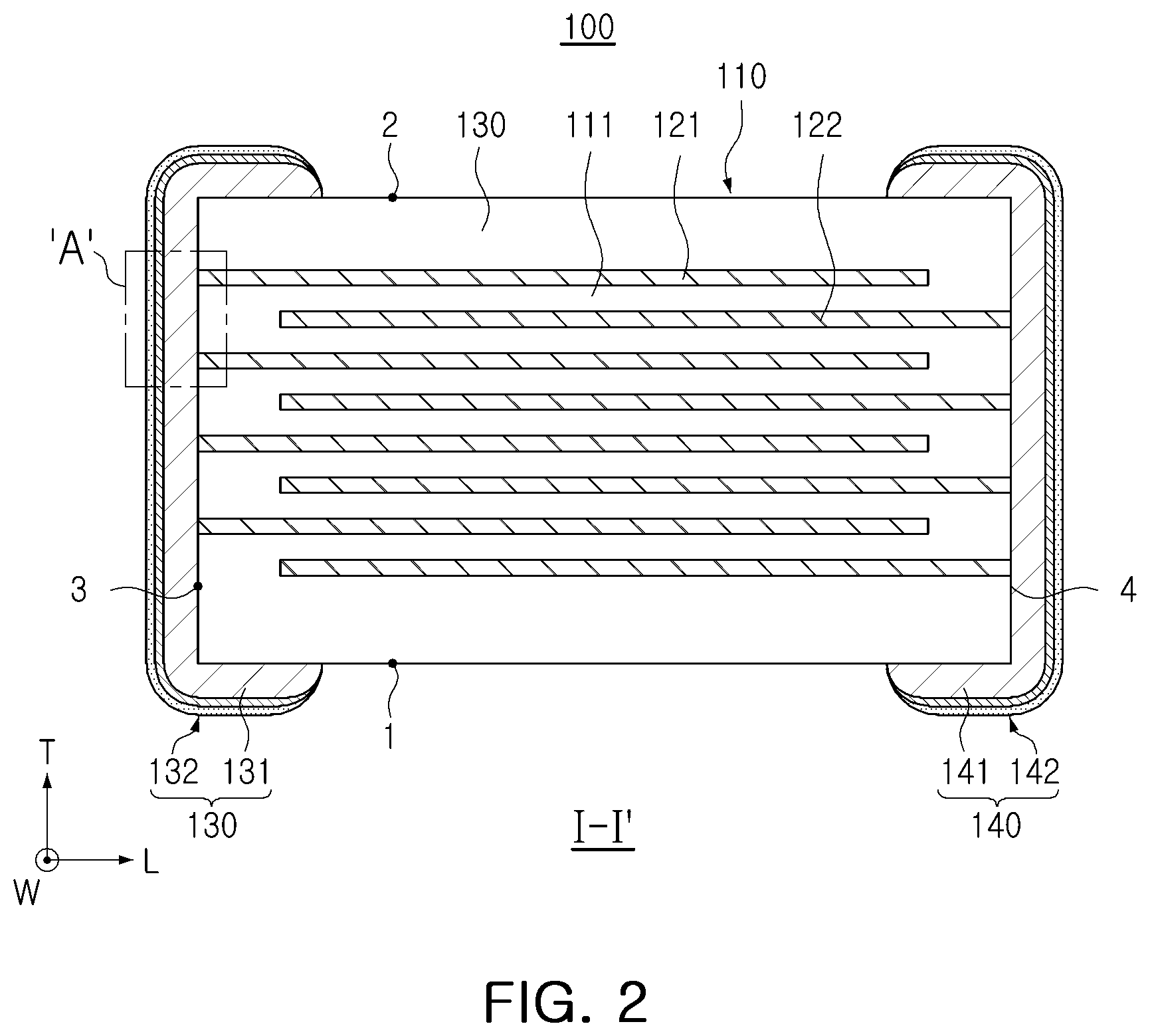 Patent US12322549 Figure 2 – Capacitor component and paste for external electrode