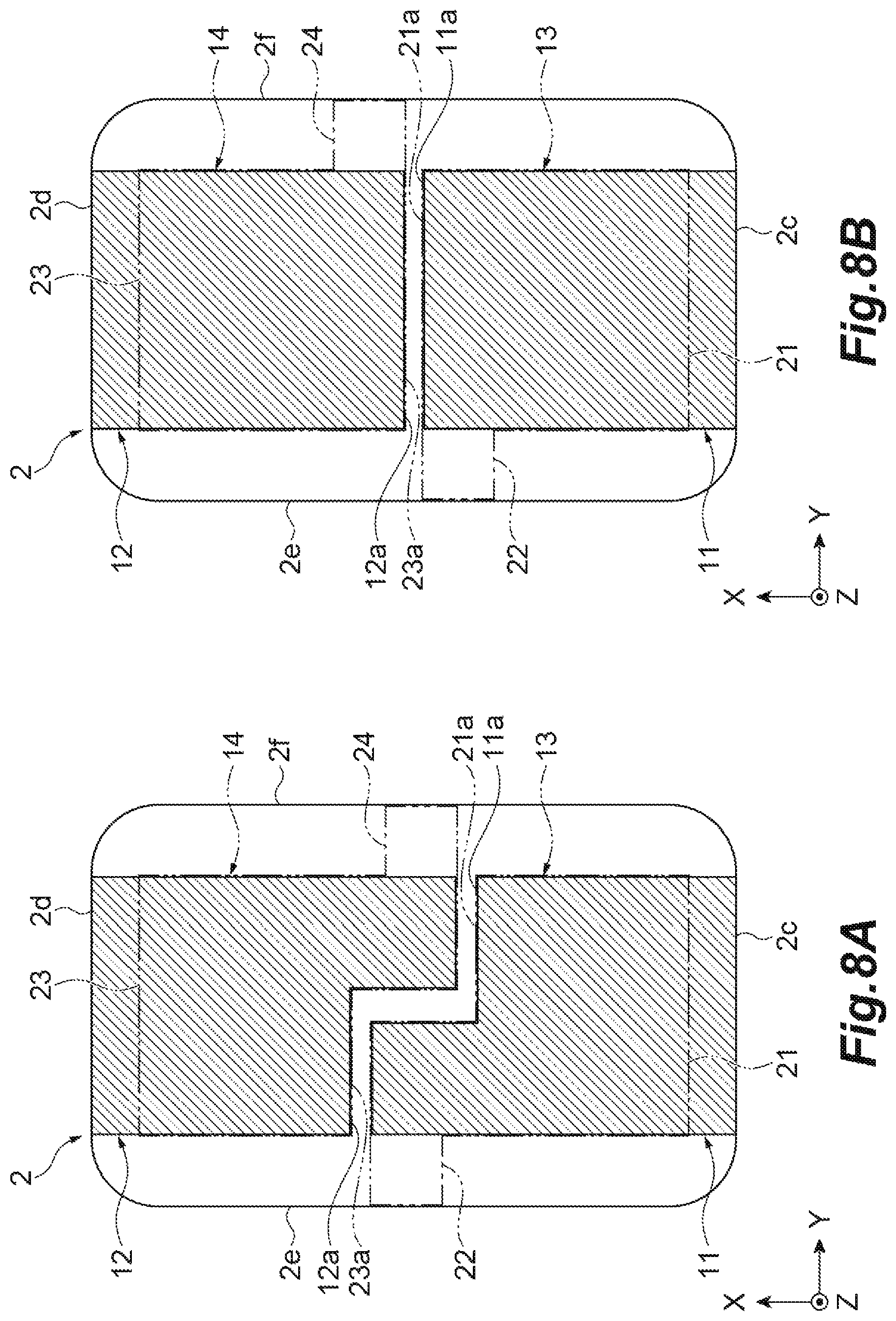 Patent US12322550 Figure 8 – Electronic component