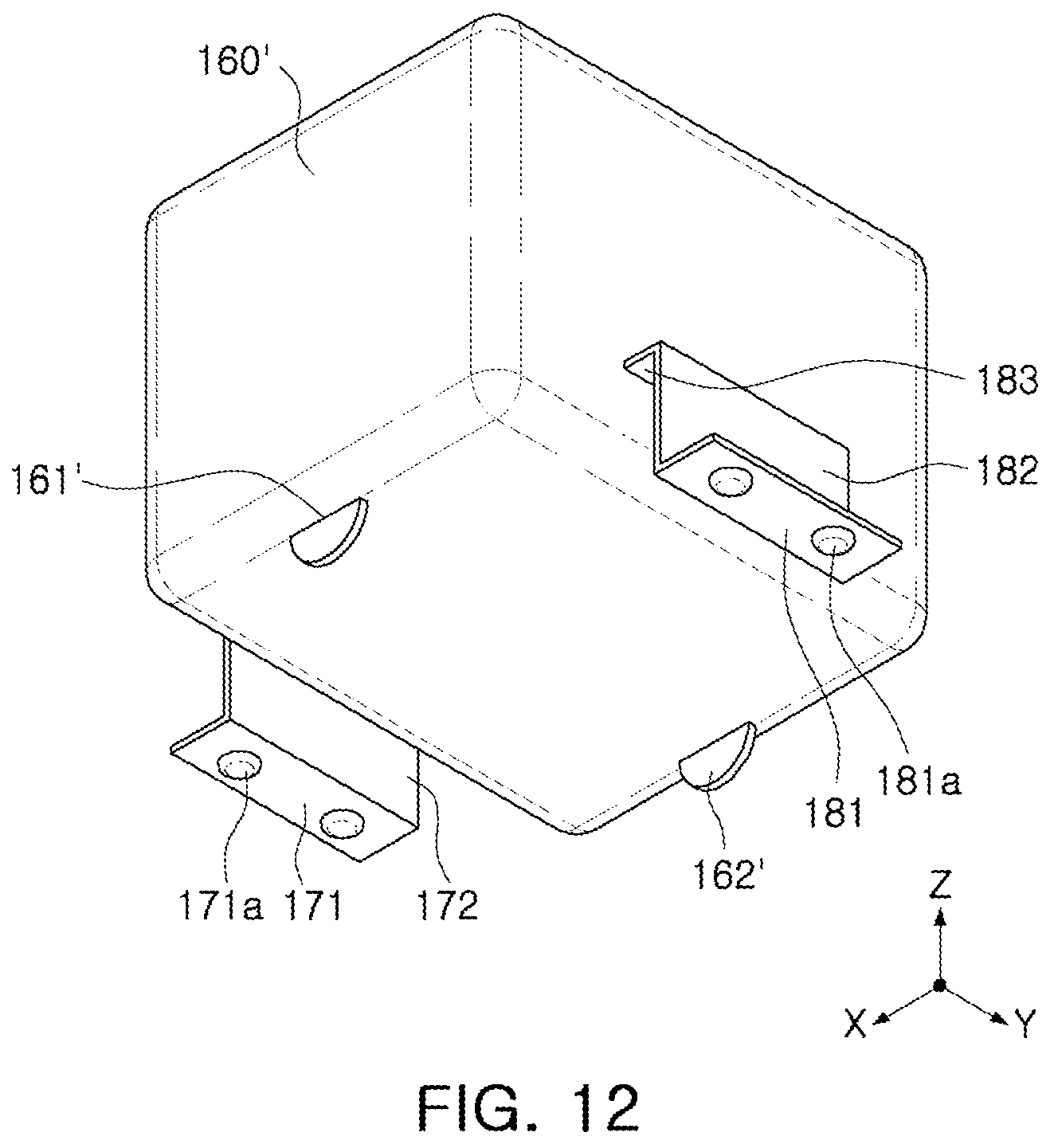 Patent US12322557 Figure 9 – Electronic component and board having the same mounted thereon