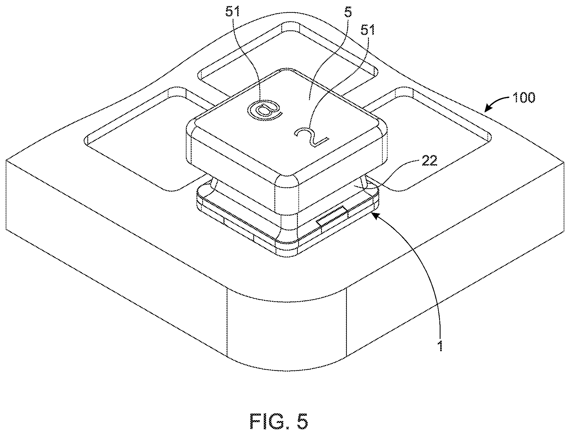 Patent US12322558 Figure 5 – Key structure with light-guiding function