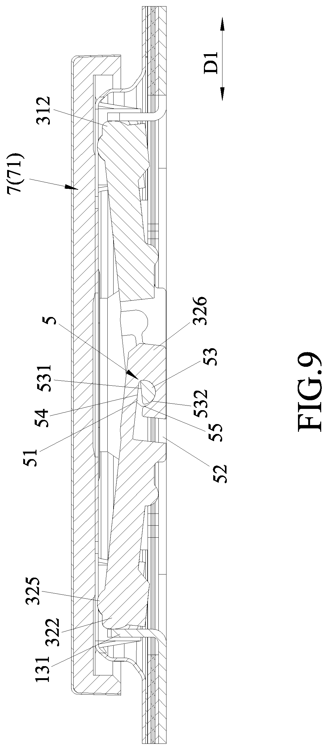 Patent US12322559 Figure 9 – Low-travel key device