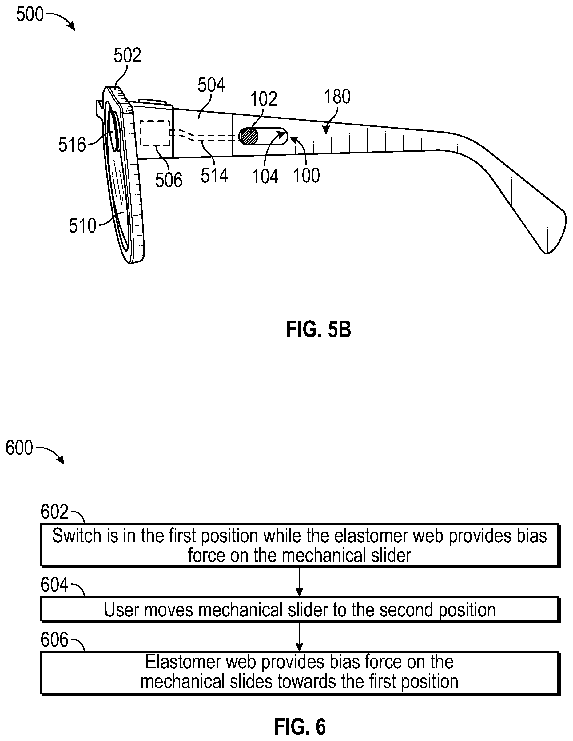 Patent US12322560 Figure 7 – Slide switch with elastomer web