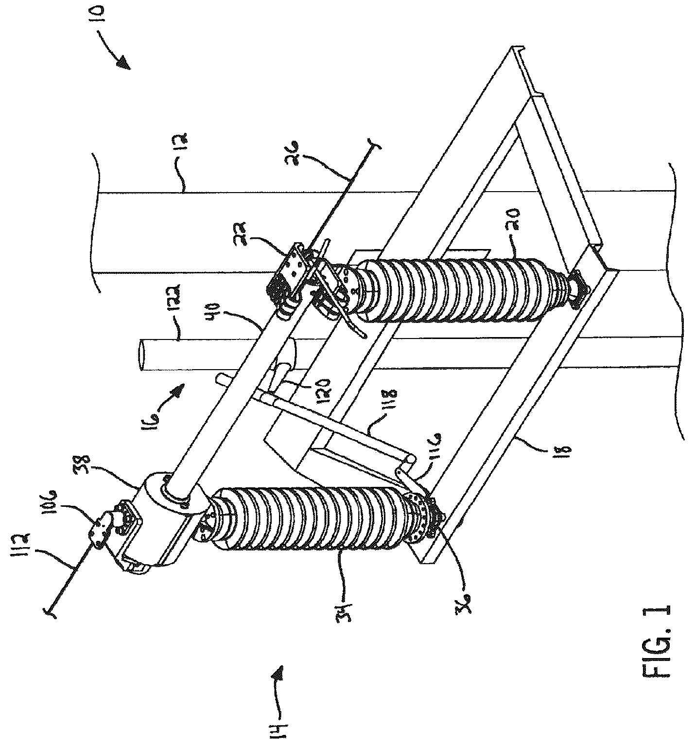 Patent US12322561 — Side break air switch with anti-rolling blade lock — Figure 1