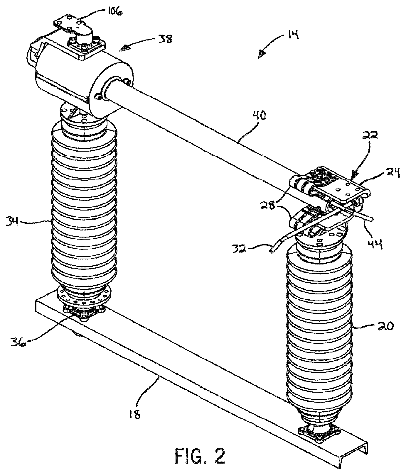 Patent US12322561 Figure 2 – Side break air switch with anti-rolling blade lock