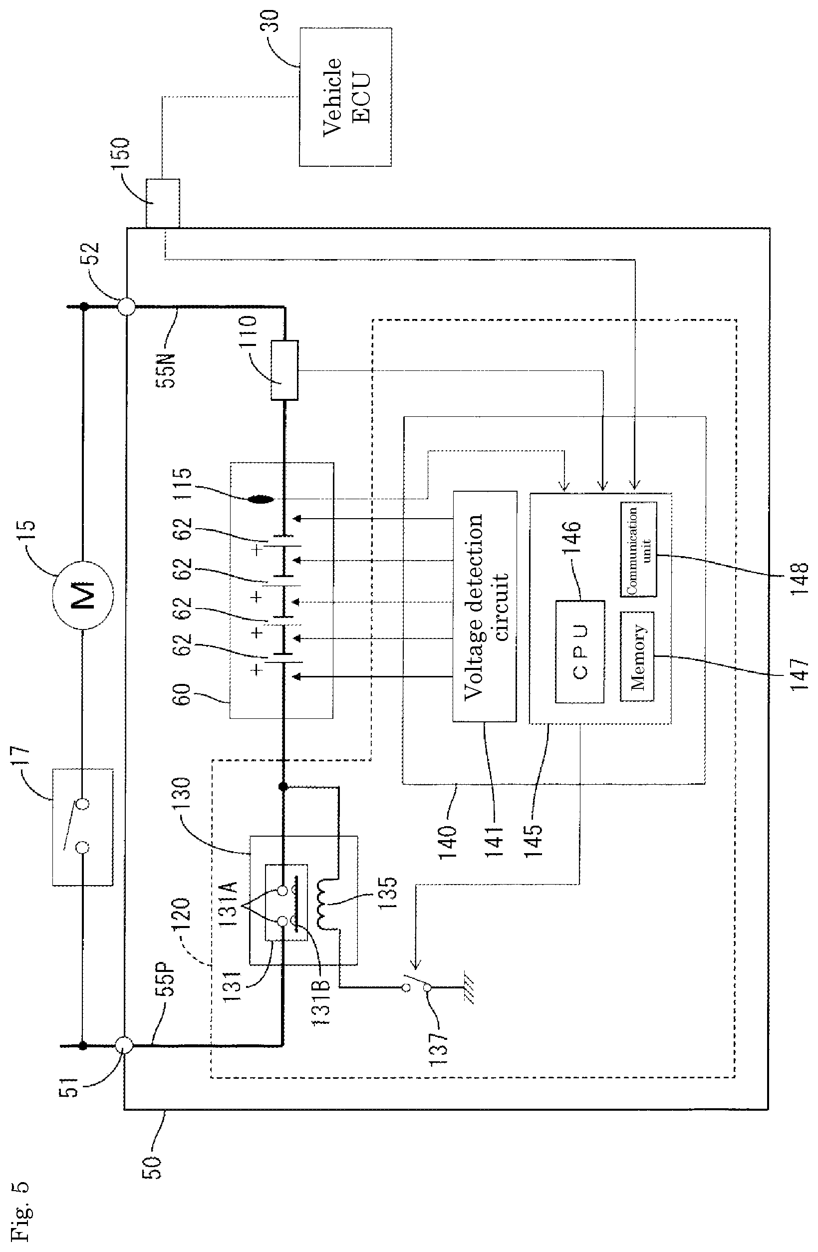 Patent US12322562 Figure 4 – Protective device, energy storage apparatus, and method for reducing contact resistance of relay