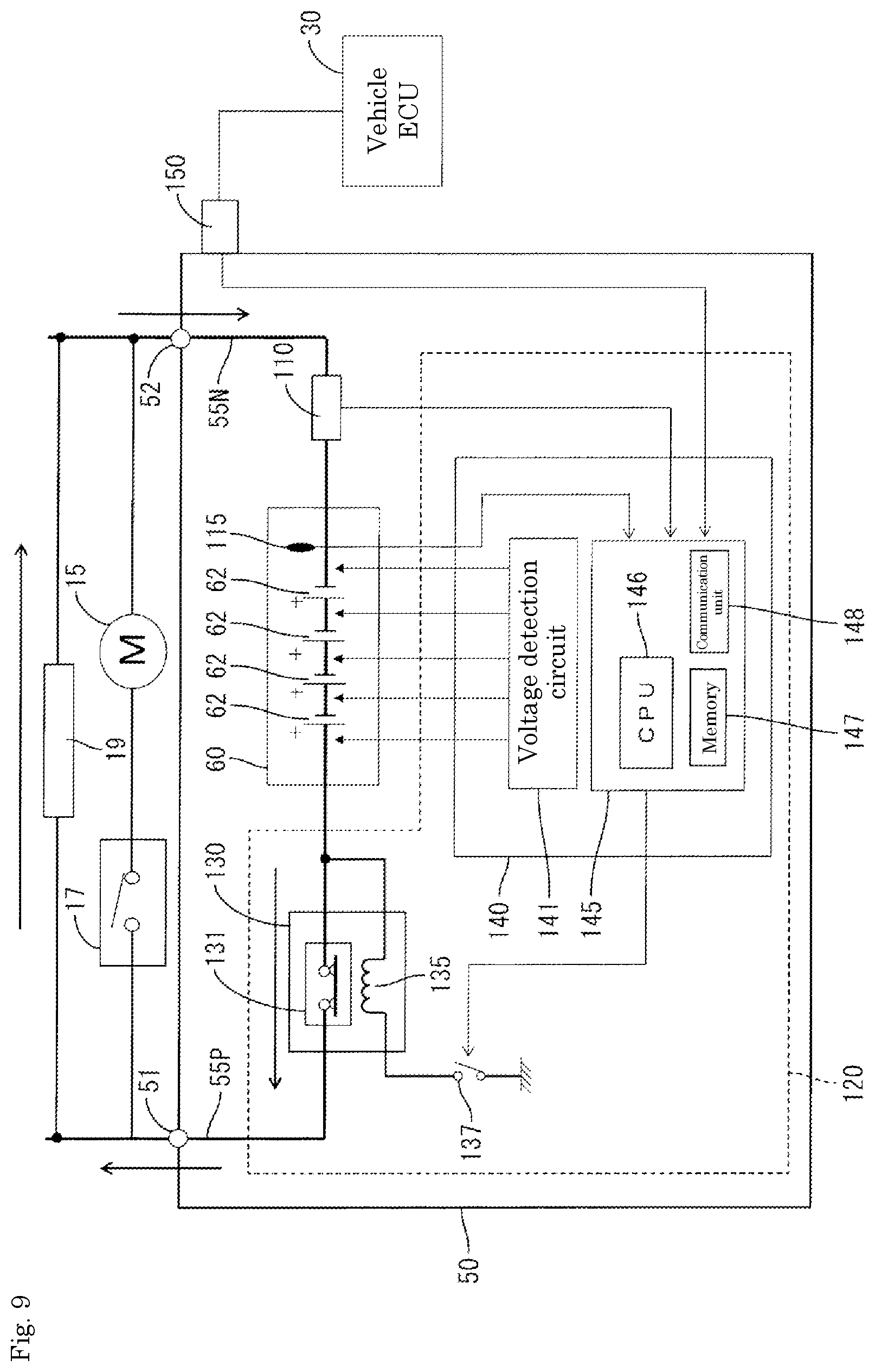 Patent US12322562 Figure 7 – Protective device, energy storage apparatus, and method for reducing contact resistance of relay