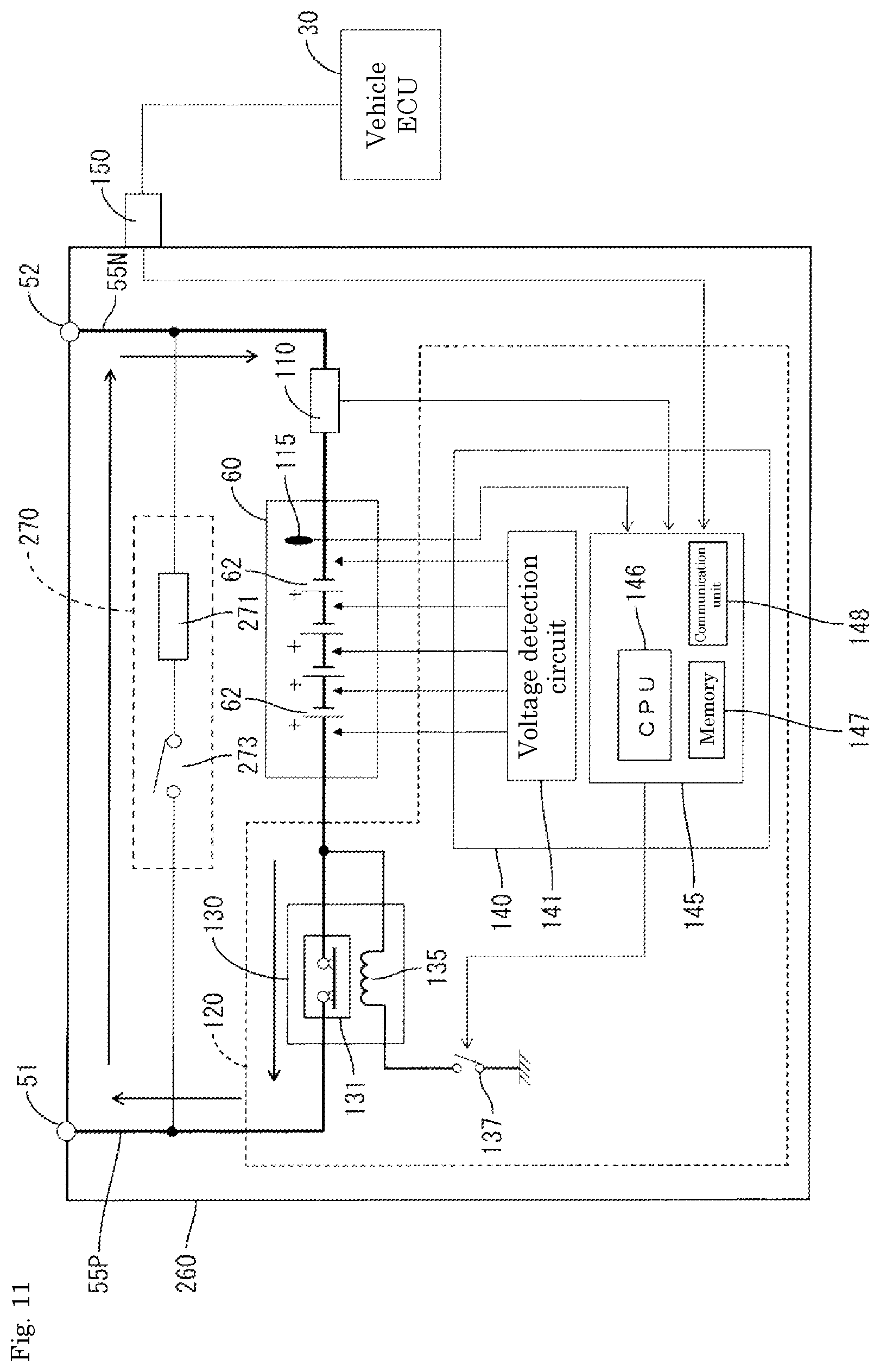Patent US12322562 Figure 9 – Protective device, energy storage apparatus, and method for reducing contact resistance of relay