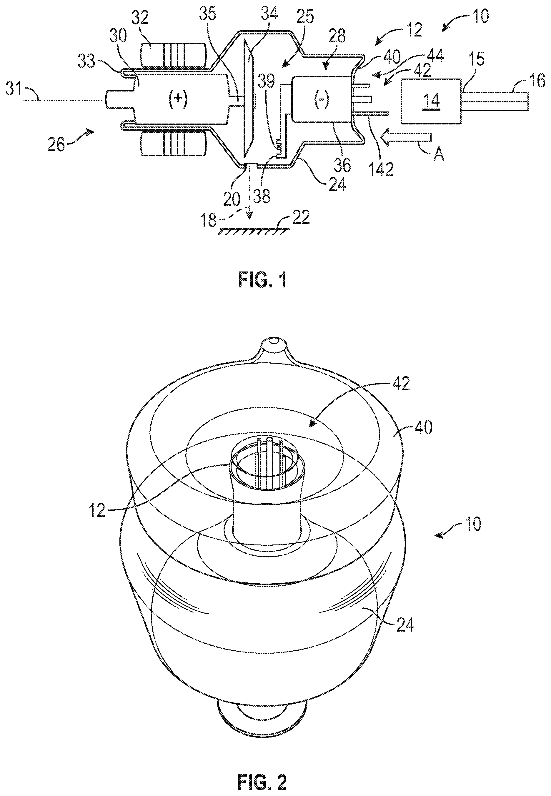Patent US12322567 Figure 1 – Vacuum tube insert assembly with feed-through pin plug and mating socket