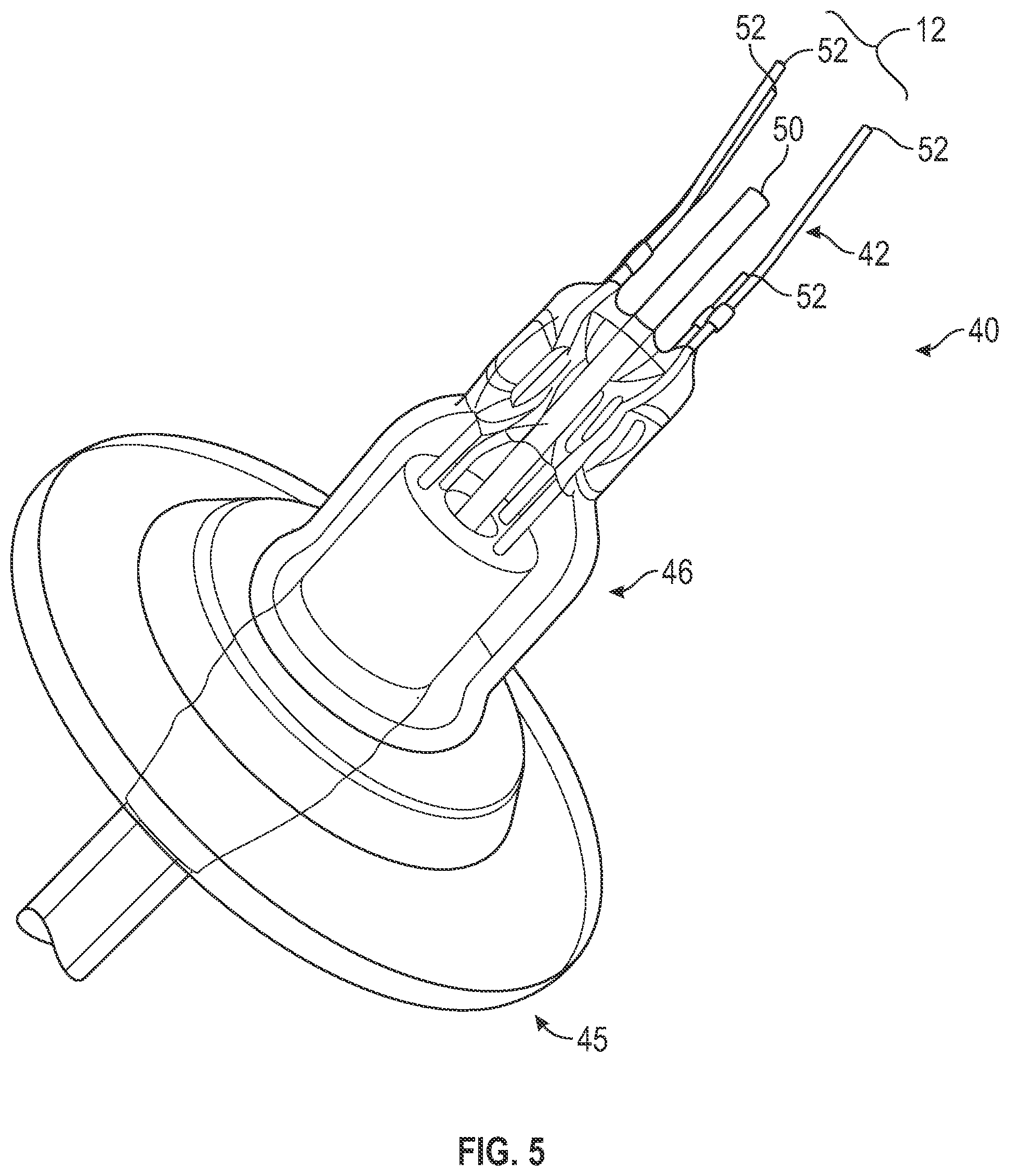 Patent US12322567 Figure 4 – Vacuum tube insert assembly with feed-through pin plug and mating socket