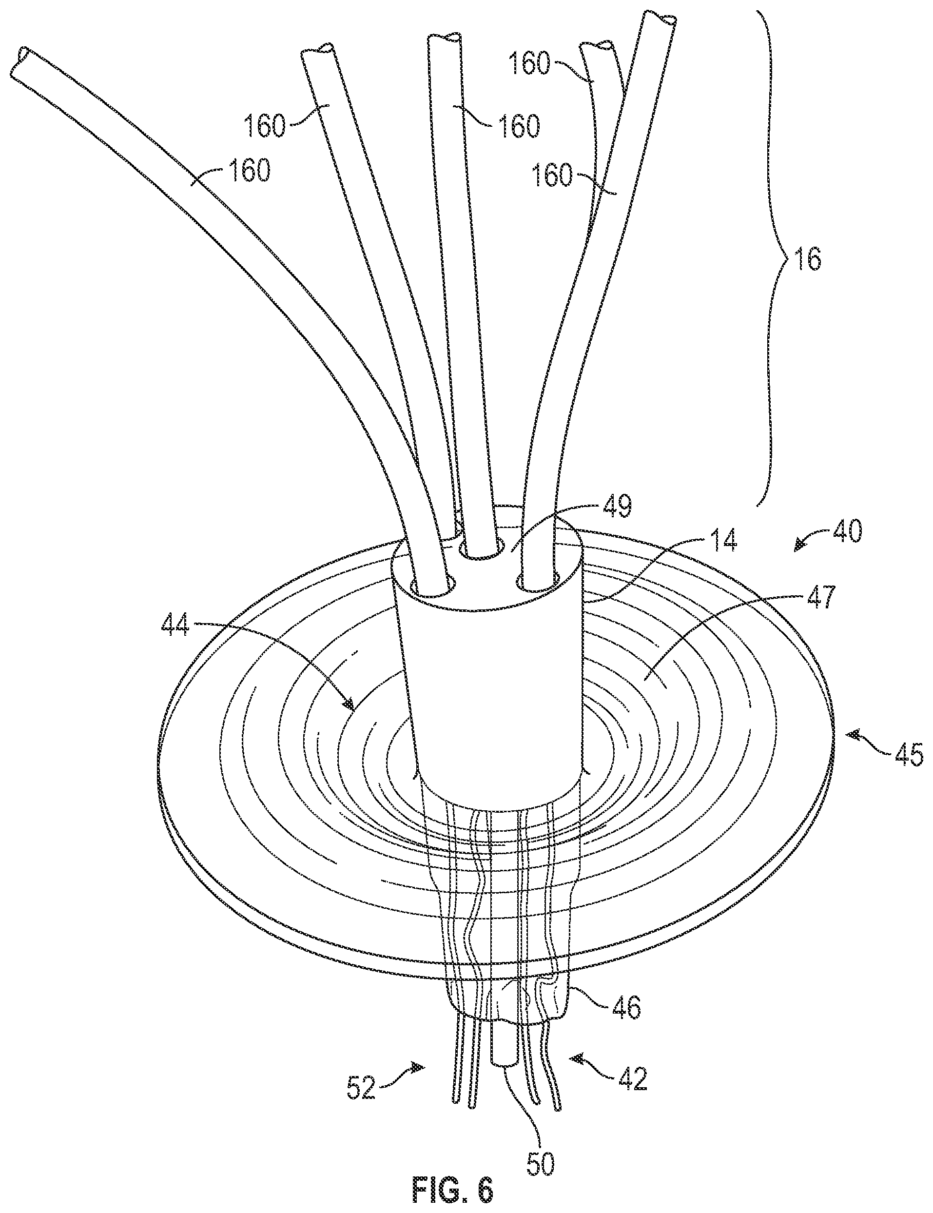 Patent US12322567 Figure 5 – Vacuum tube insert assembly with feed-through pin plug and mating socket