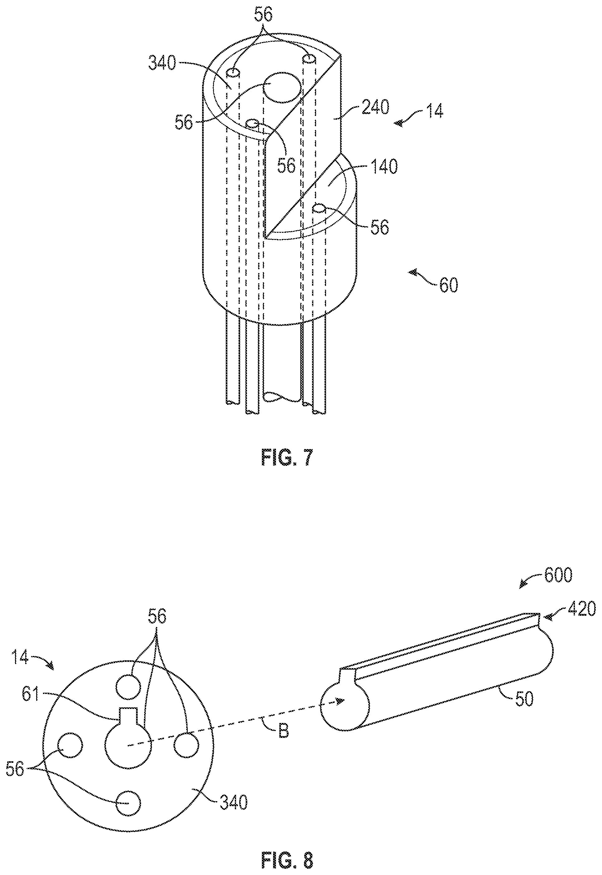 Patent US12322567 Figure 6 – Vacuum tube insert assembly with feed-through pin plug and mating socket