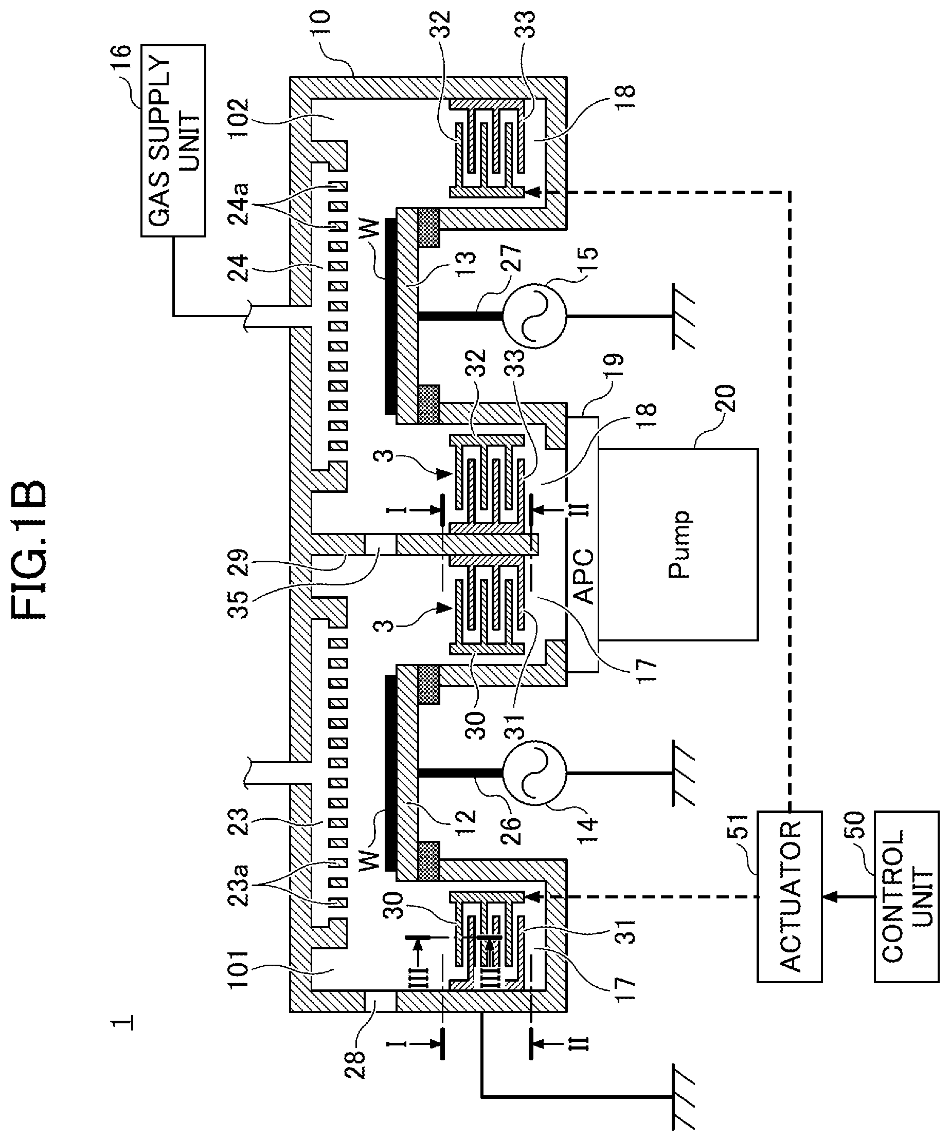 Patent US12322578 Figure 2 – Exhaust device, processing apparatus, and exhausting method
