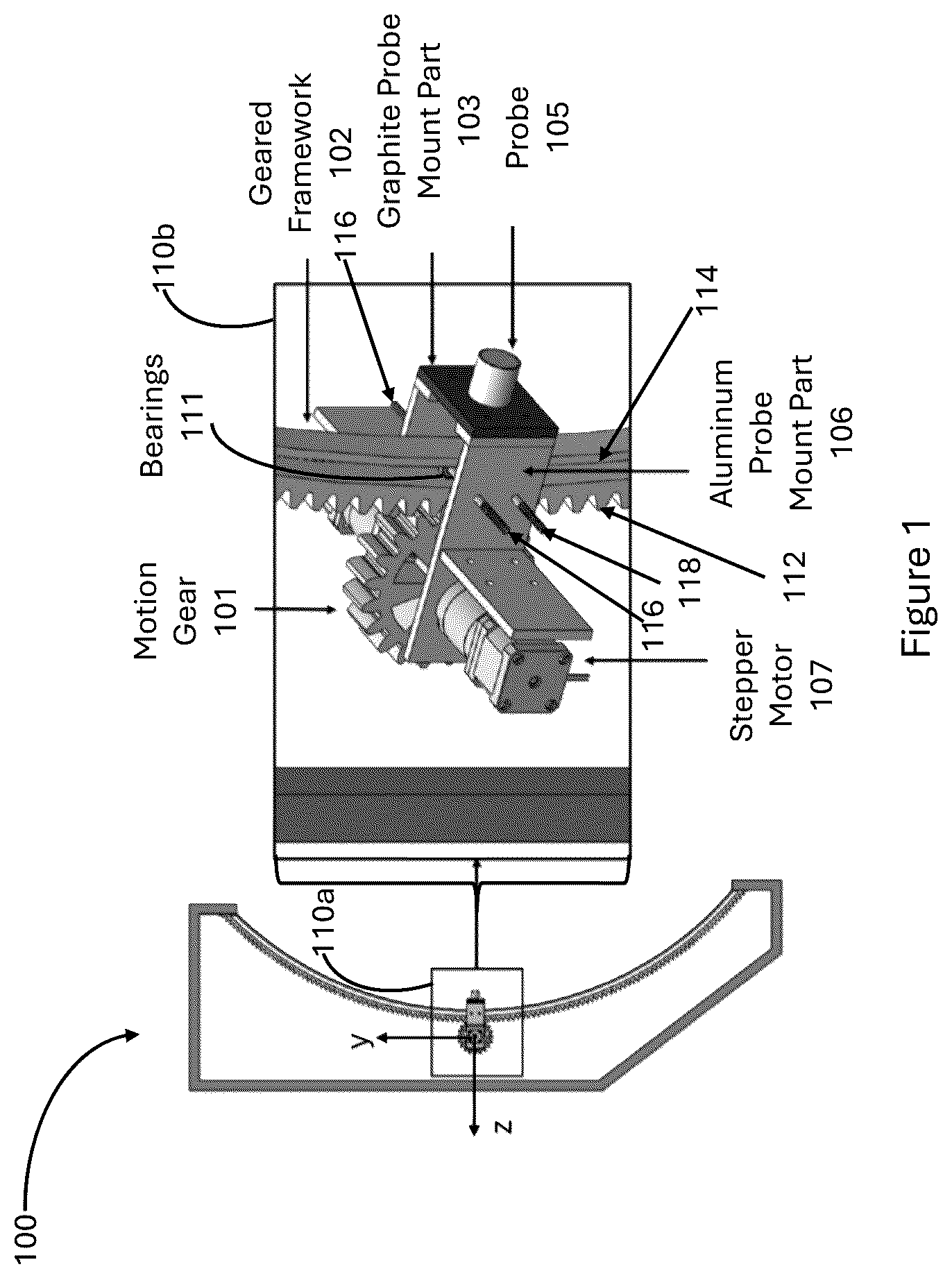 Patent US12322581 Figure 1 – Three-dimensional sweep probe system