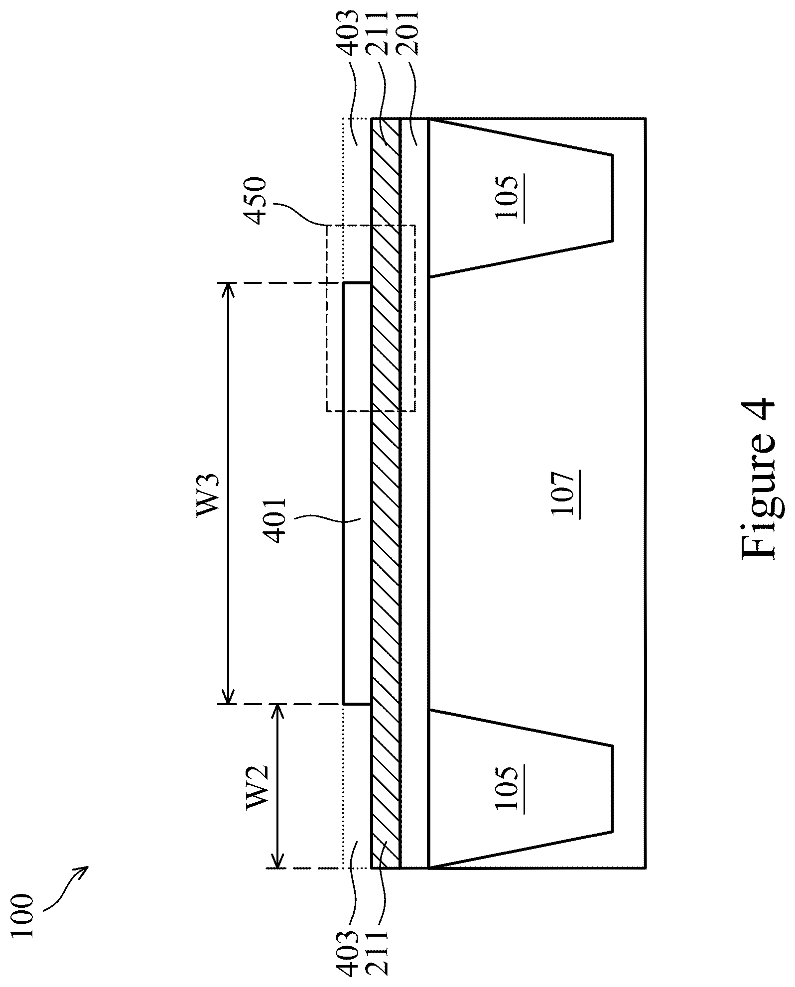 Patent US12322595 Figure 4 – Semiconductor devices devices including crystallized layer having multiple crystalline orientations and methods of manufacture