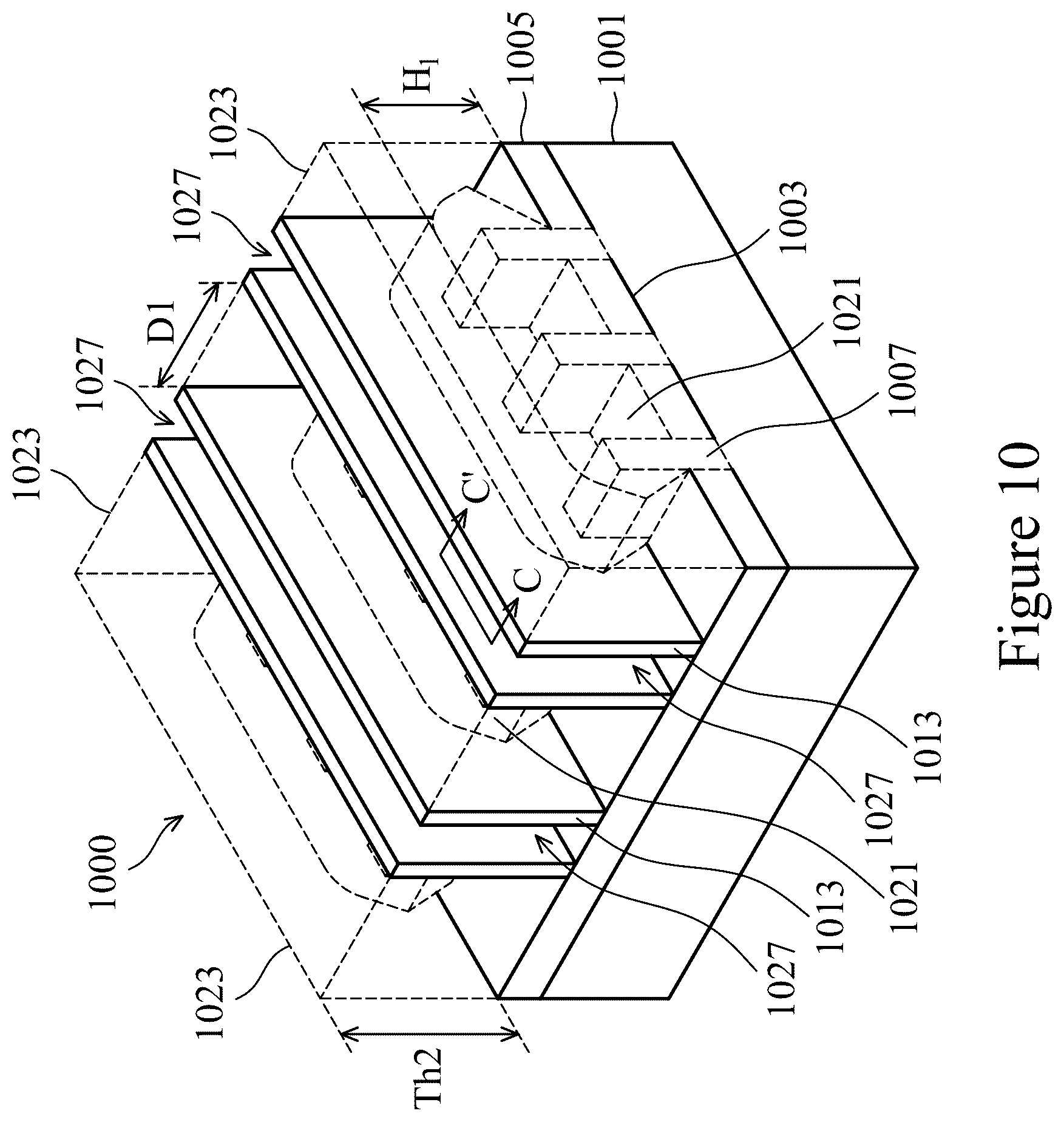 Patent US12322595 Figure 10 – Semiconductor devices devices including crystallized layer having multiple crystalline orientations and methods of manufacture