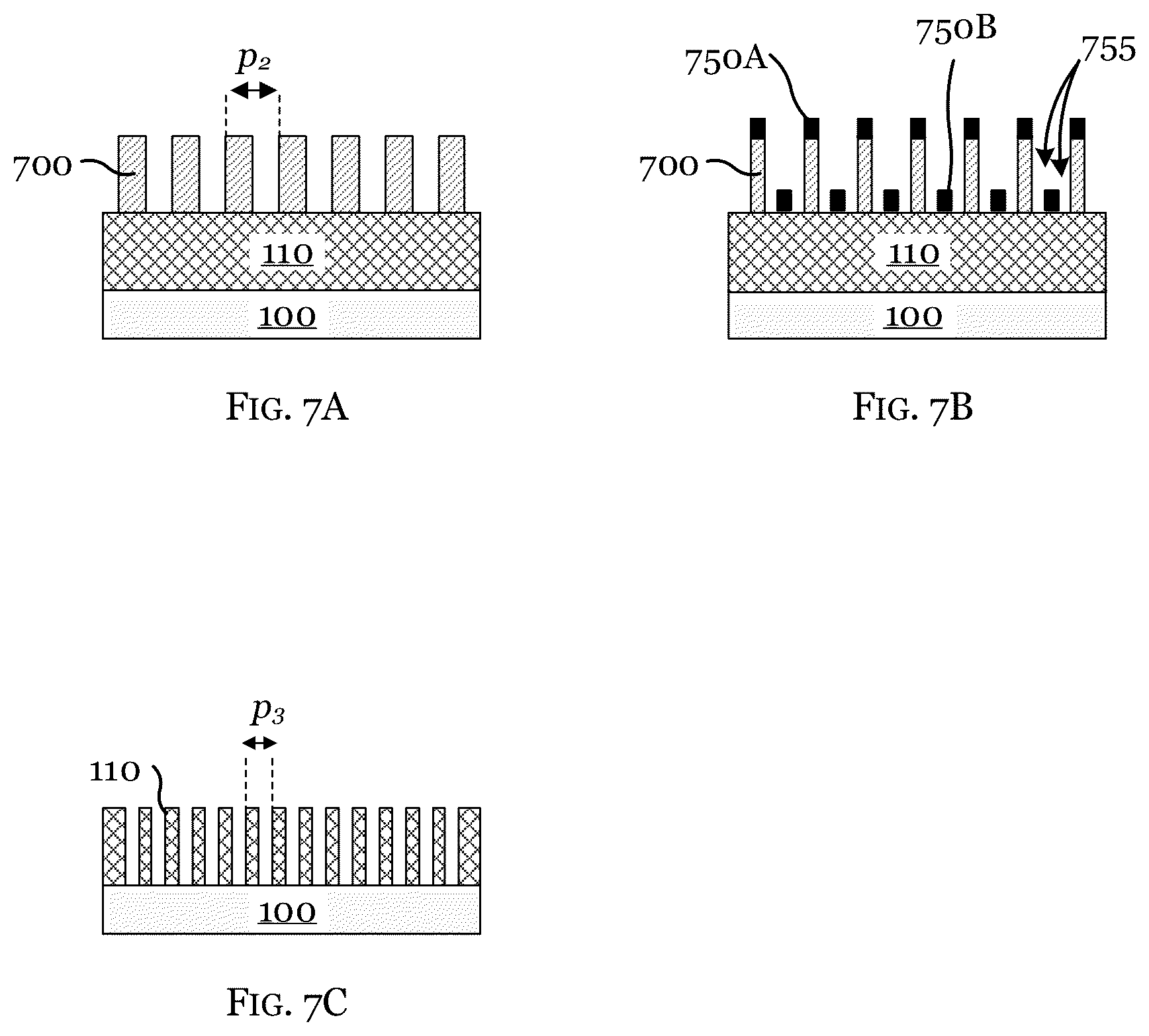 Patent US12322597 Figure 6 – Pitch scaling in microfabrication