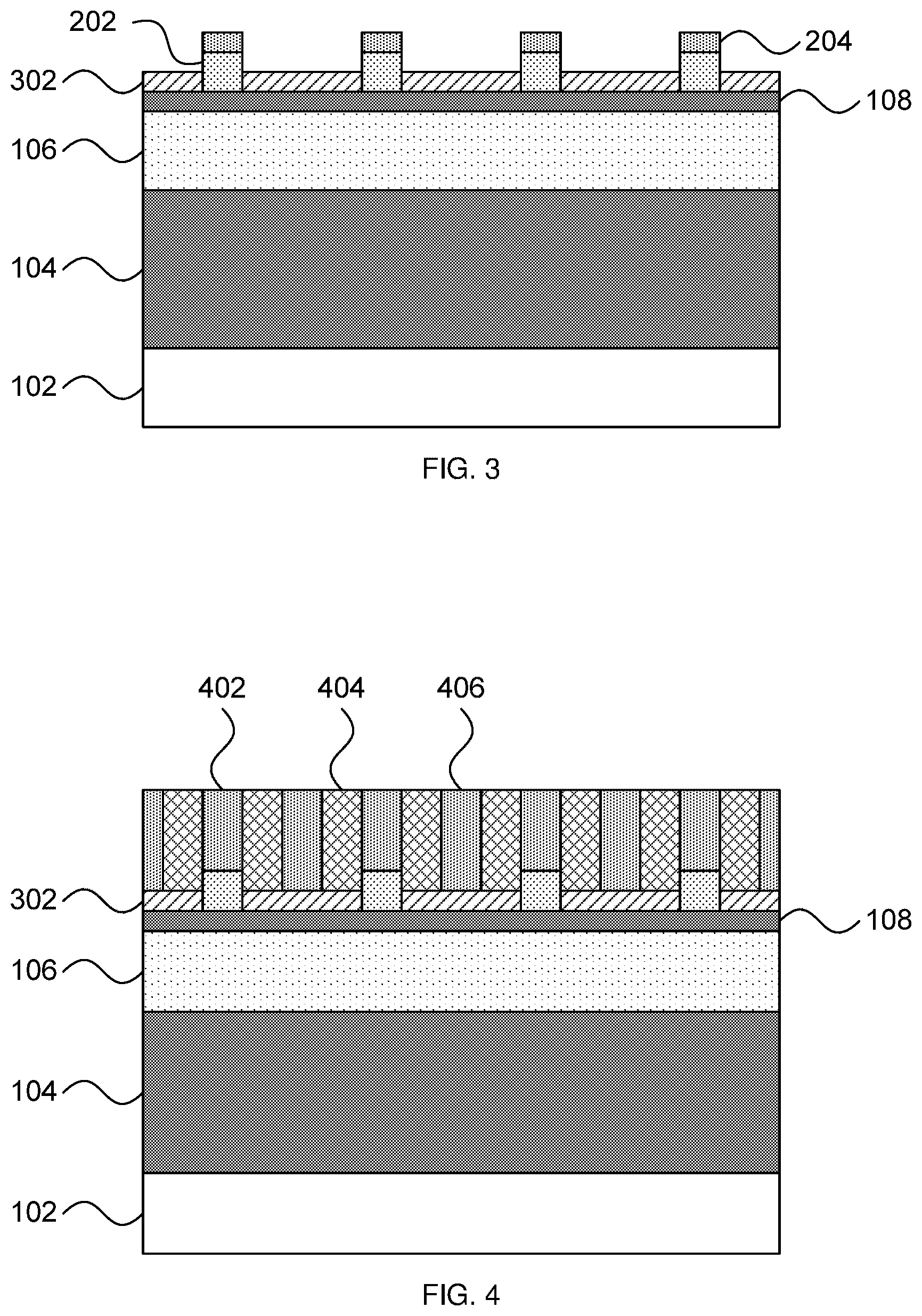 Patent US12322601 Figure 2 – Alternating hardmasks for tight-pitch line formation