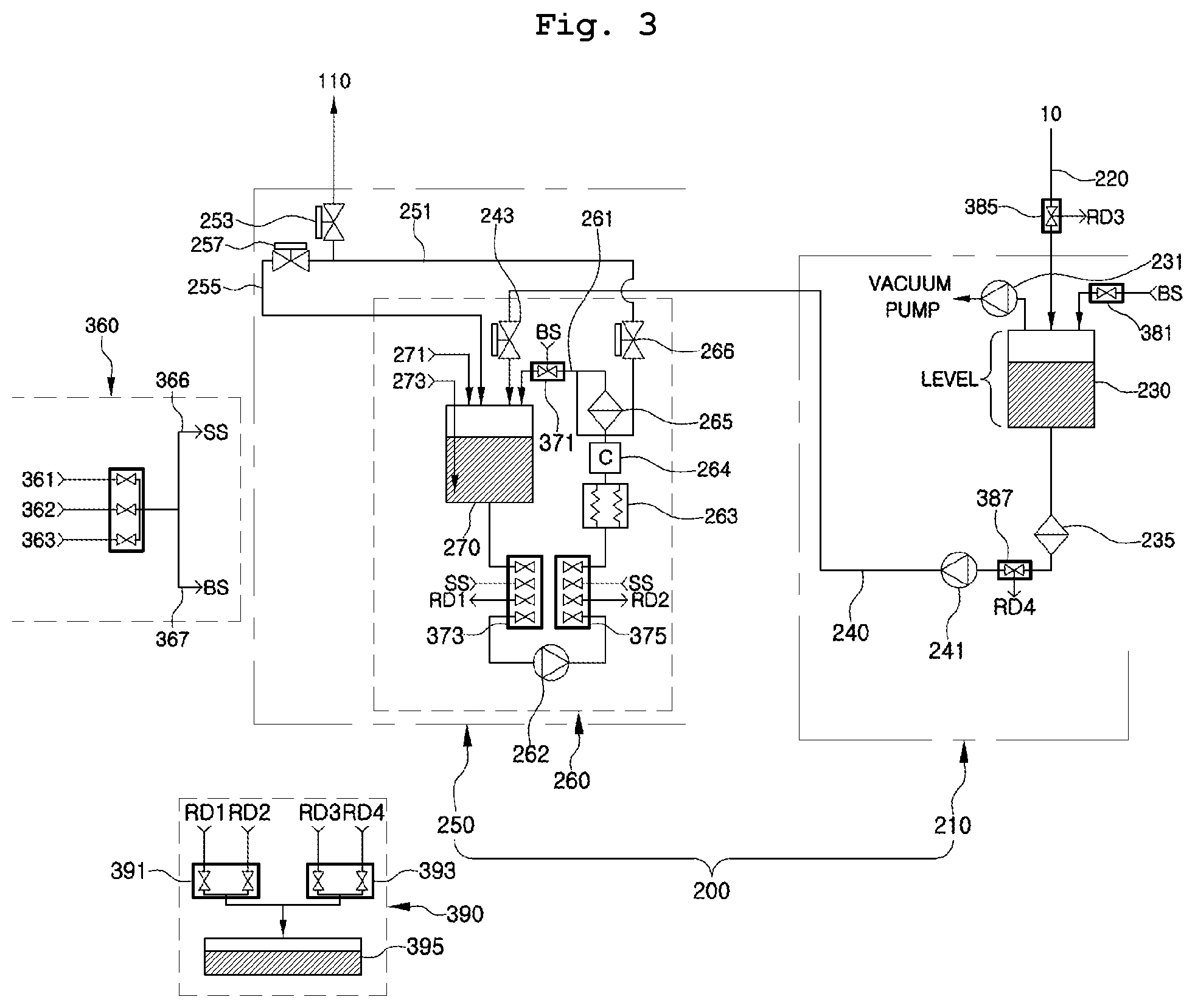 Patent US12322610 Figure 3 – Processing liquid supply apparatus and method of removing solids from processing liquid supply apparatus