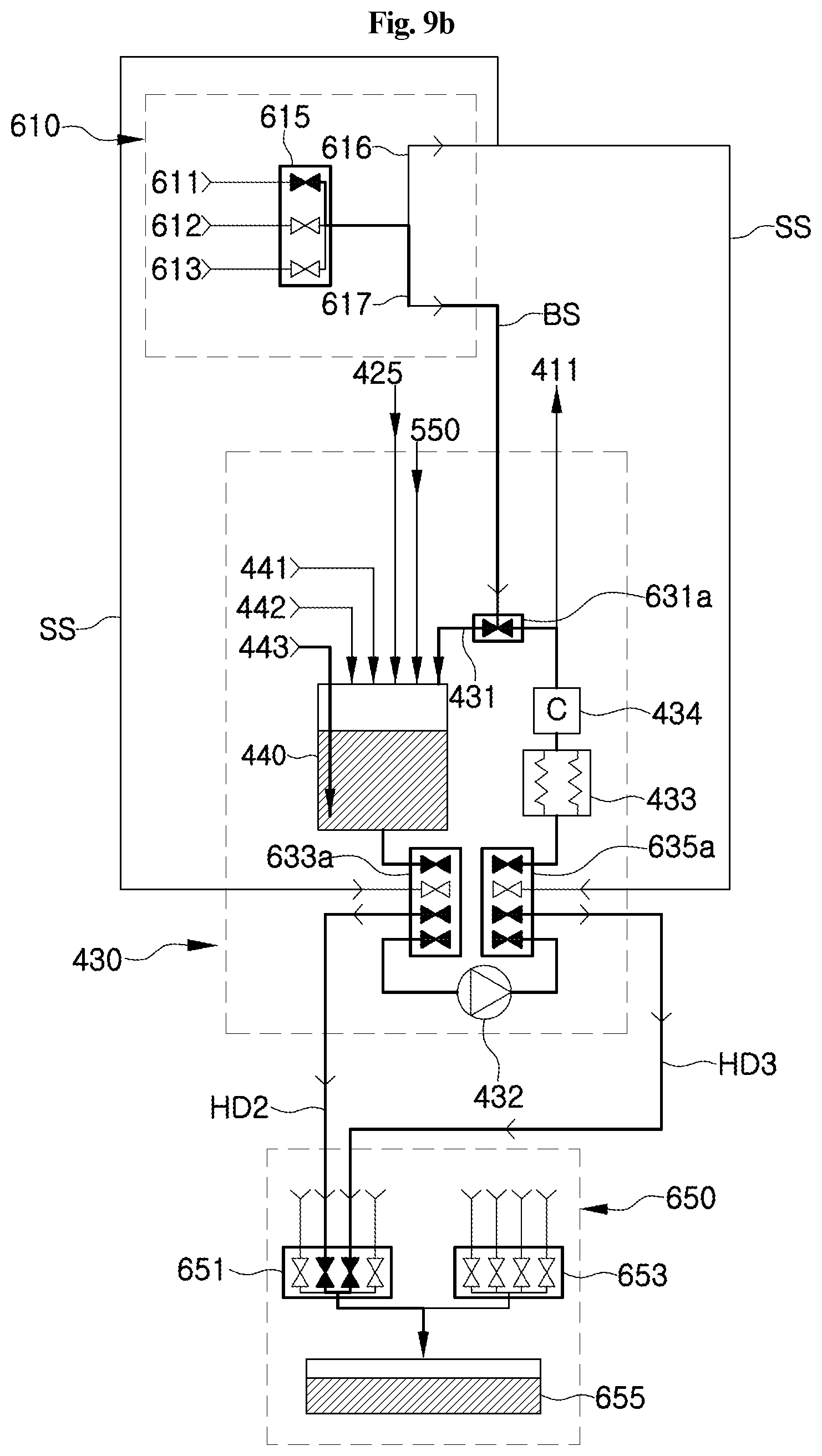 Patent US12322610 Figure 12 – Processing liquid supply apparatus and method of removing solids from processing liquid supply apparatus