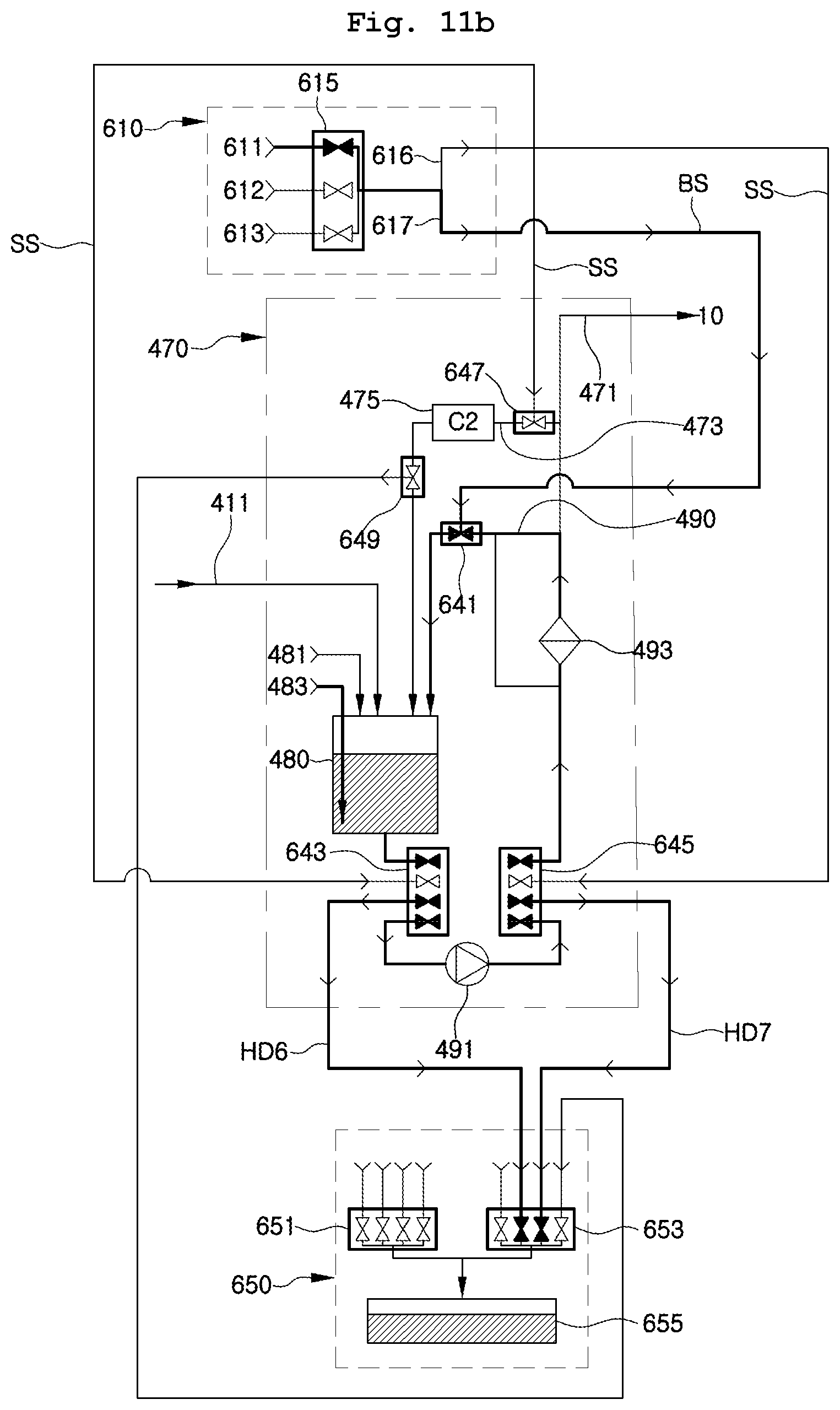 Patent US12322610 Figure 17 – Processing liquid supply apparatus and method of removing solids from processing liquid supply apparatus