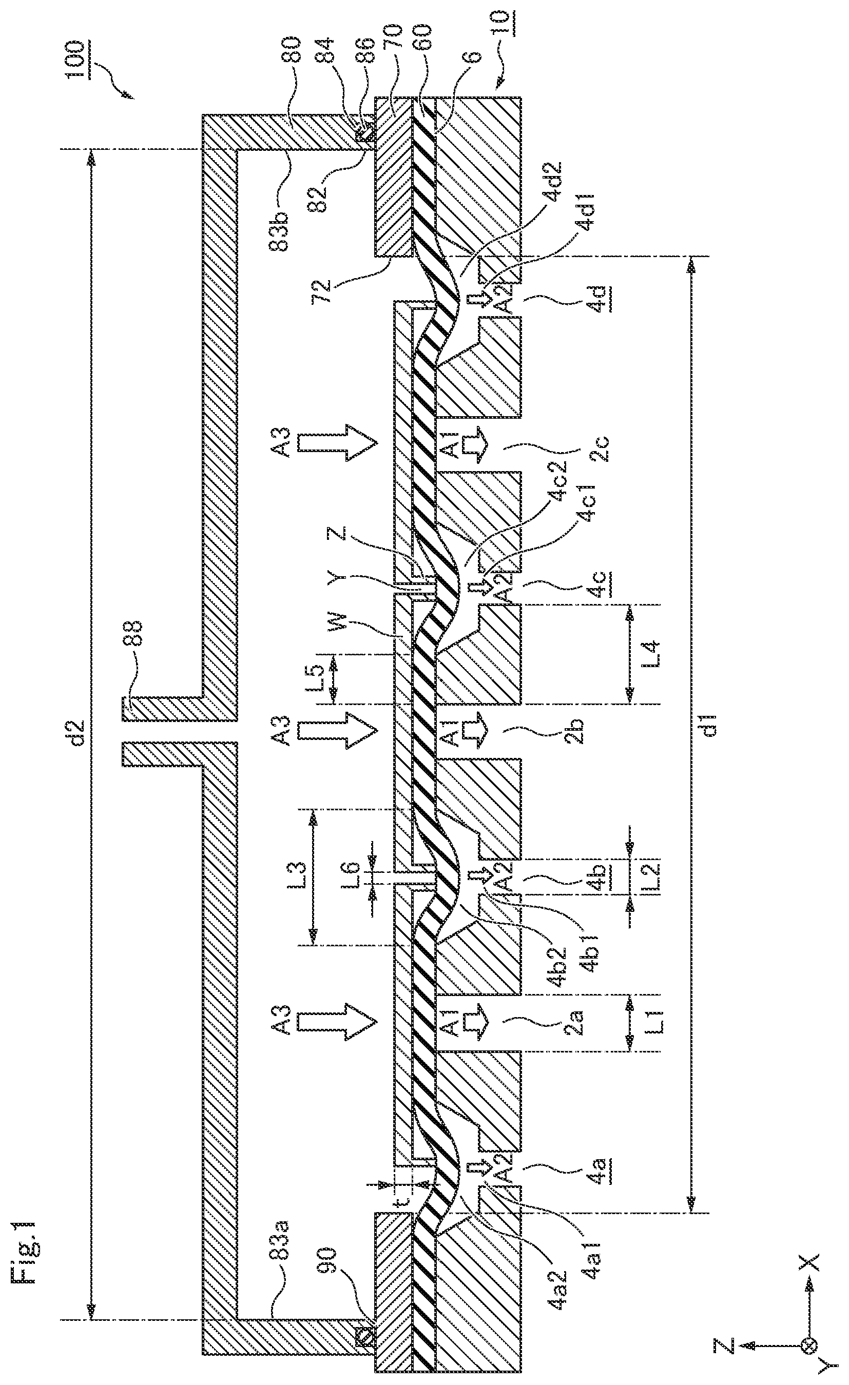 Patent US12322611 Figure 1 – Semiconductor manufacturing device and method of using the same
