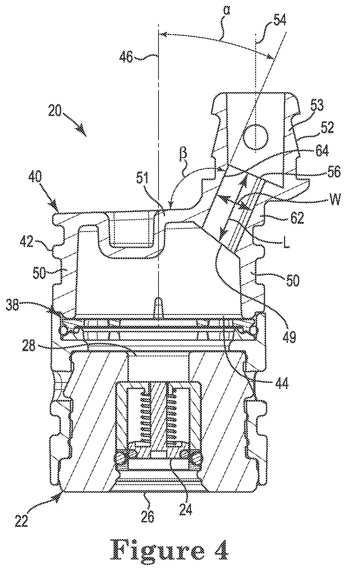Patent US12322625 Figure 5 – Wafer container purge port assembly