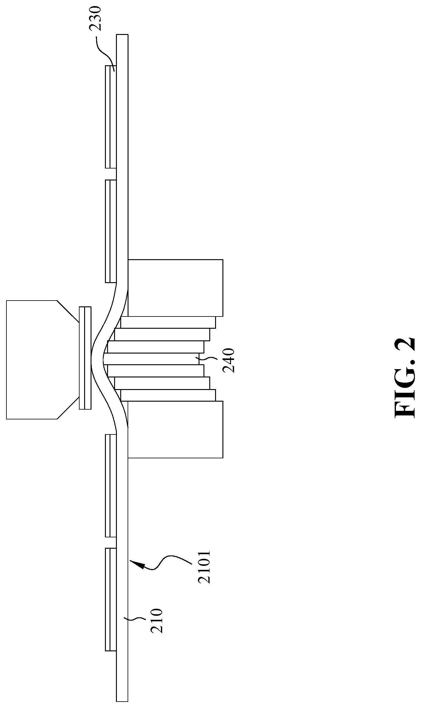 Patent US12322639 Figure 2 – Hybrid bond method for fixing dies