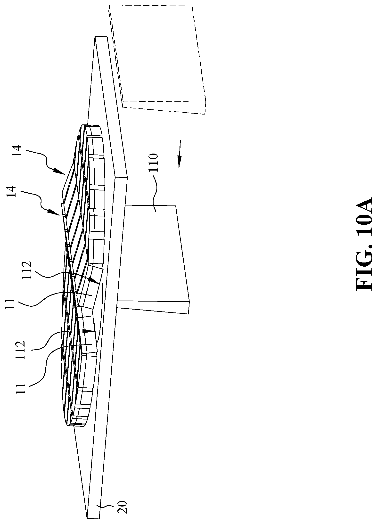 Patent US12322639 Figure 14 – Hybrid bond method for fixing dies