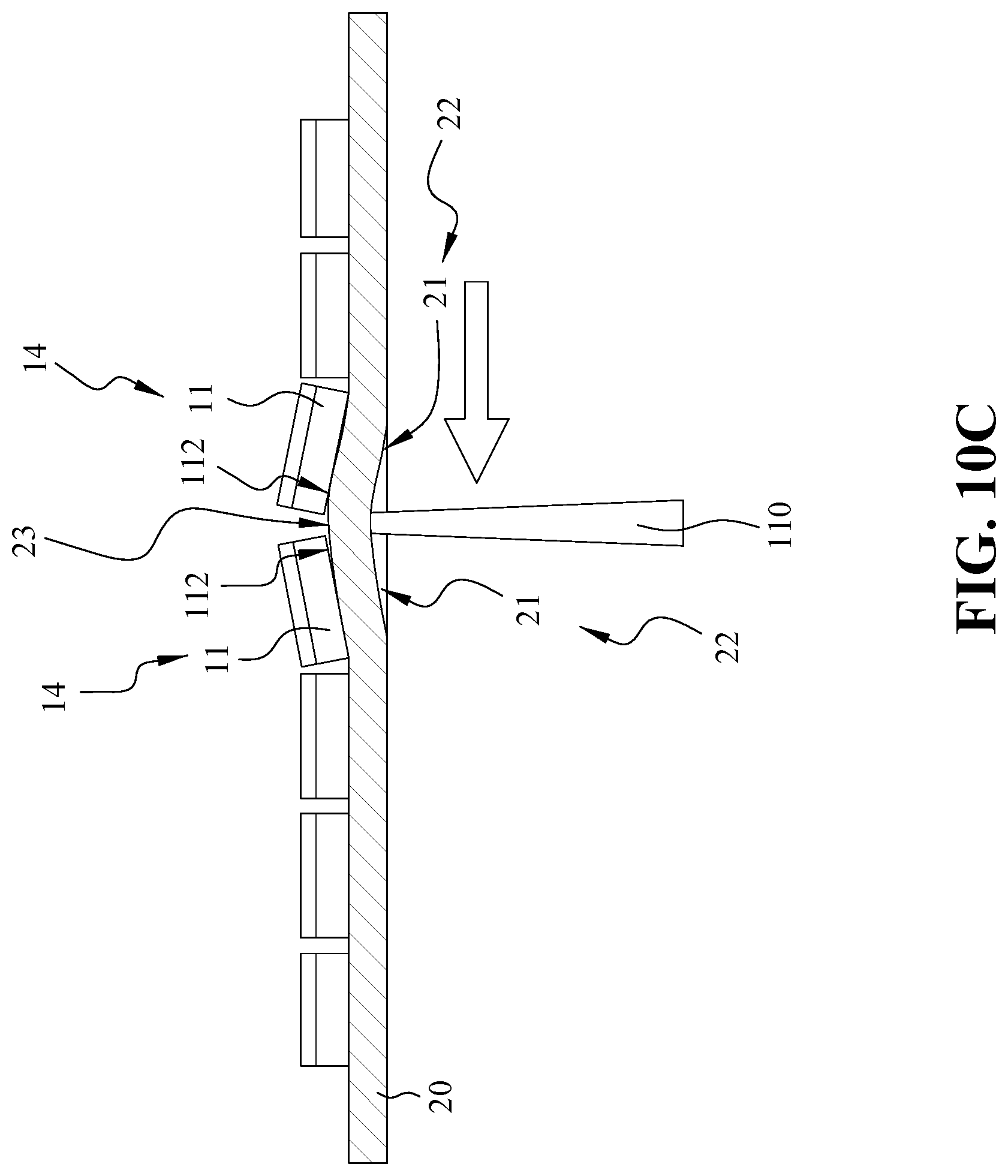 Patent US12322639 Figure 16 – Hybrid bond method for fixing dies