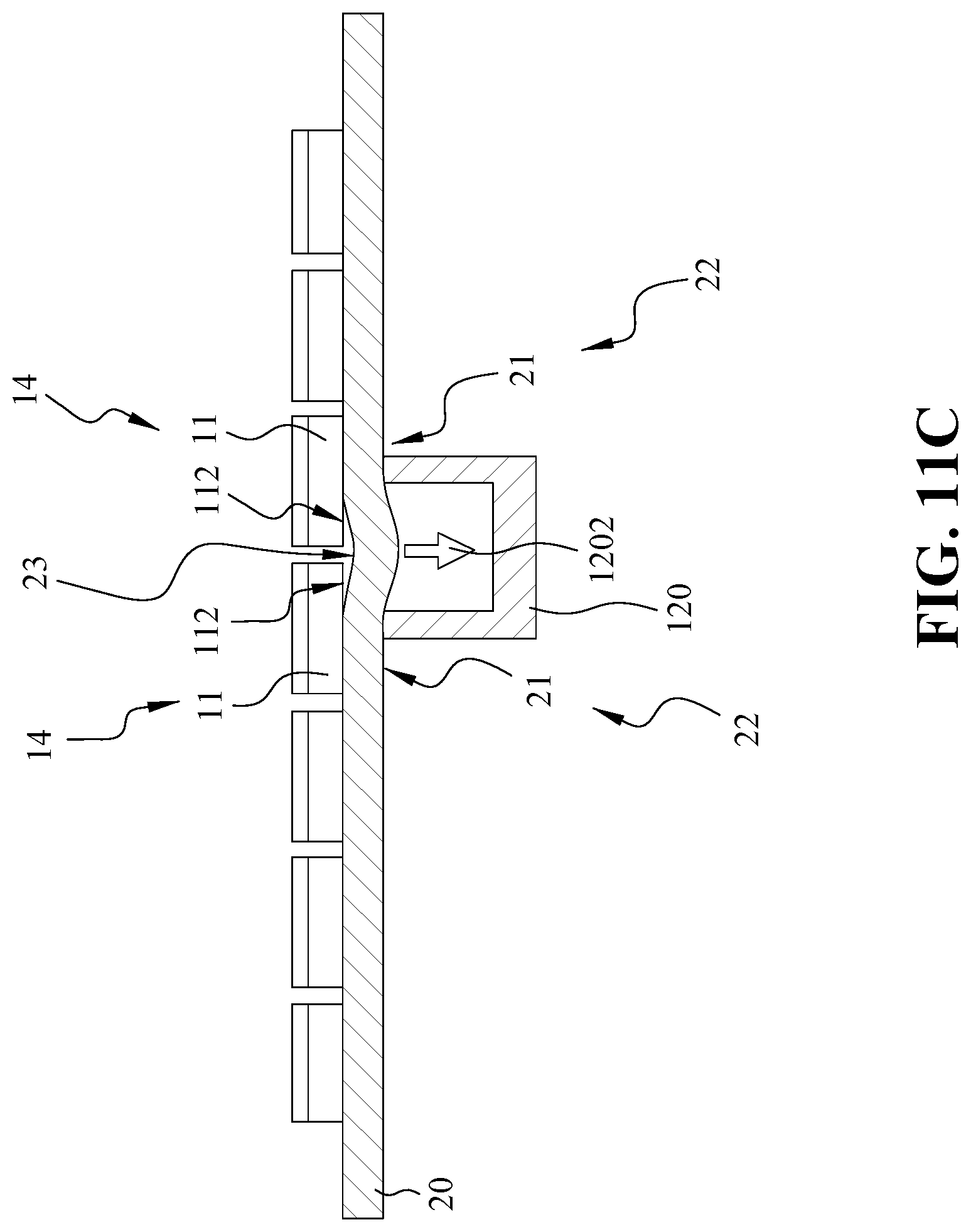 Patent US12322639 Figure 19 – Hybrid bond method for fixing dies