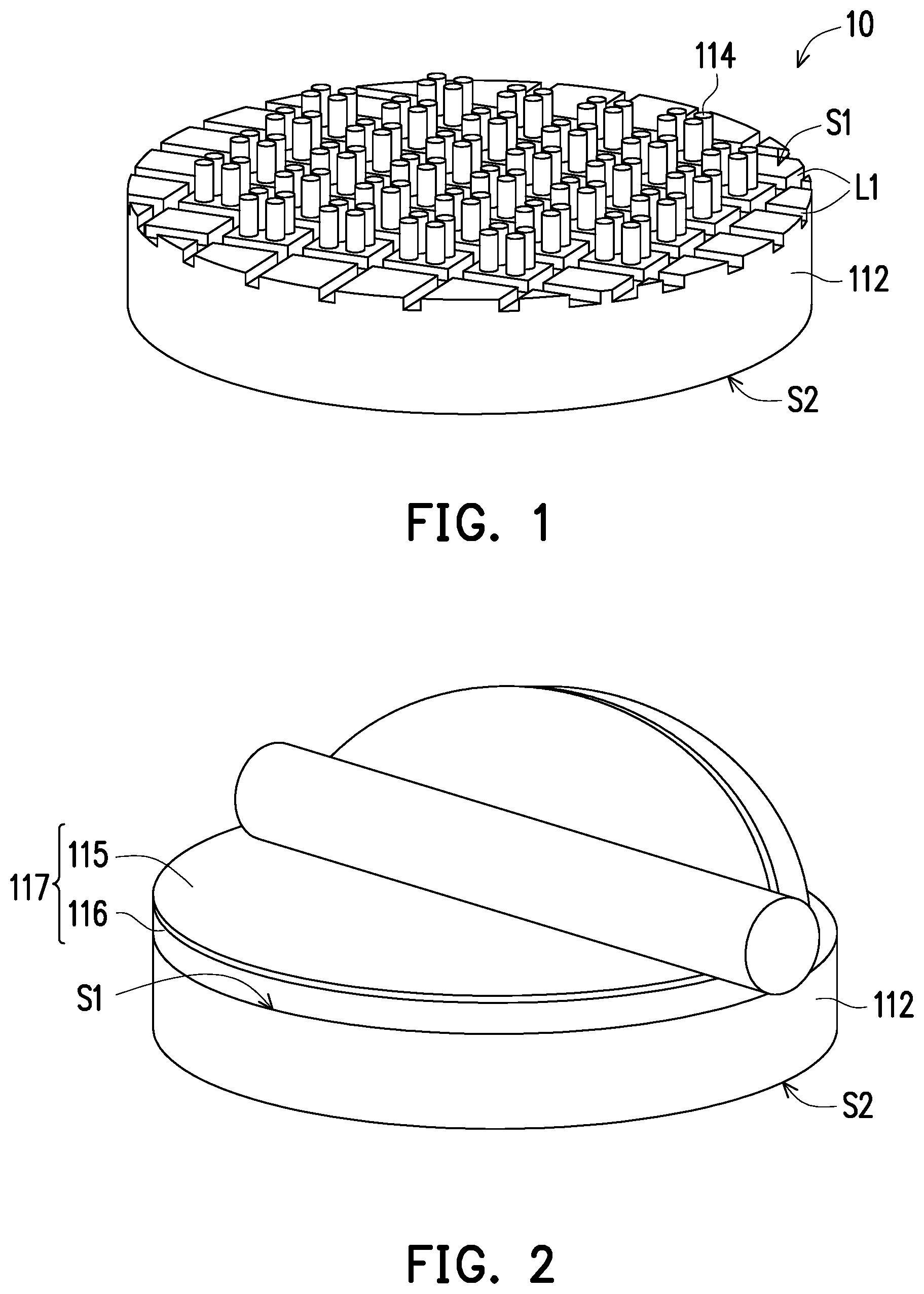 Patent US12322640 Figure 1 – Semiconductor package and manufacturing method thereof