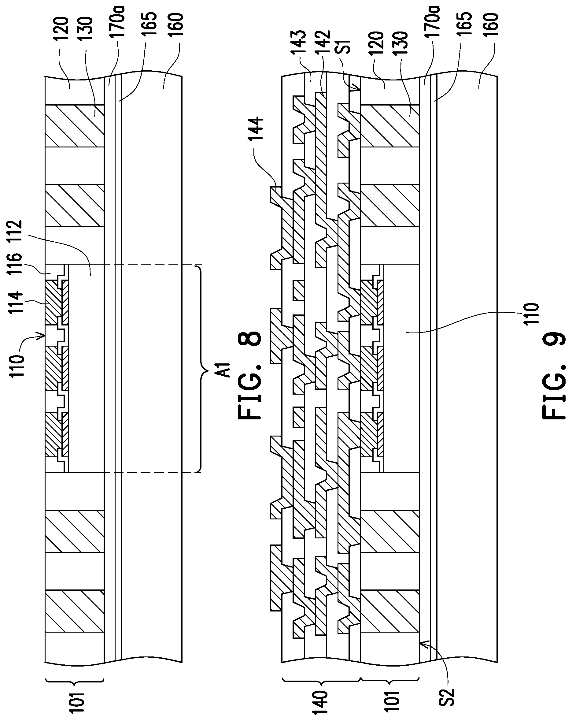 Patent US12322640 Figure 4 – Semiconductor package and manufacturing method thereof
