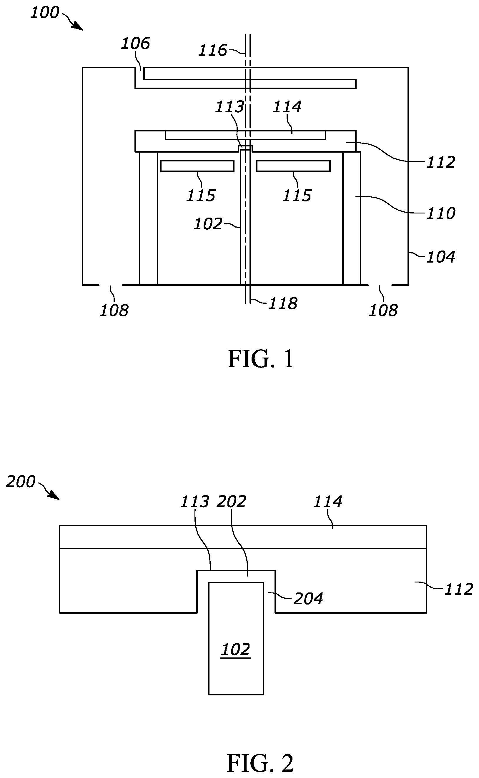 Patent US12322644 Figure 1 – Reactor with centering pin for epitaxial deposition