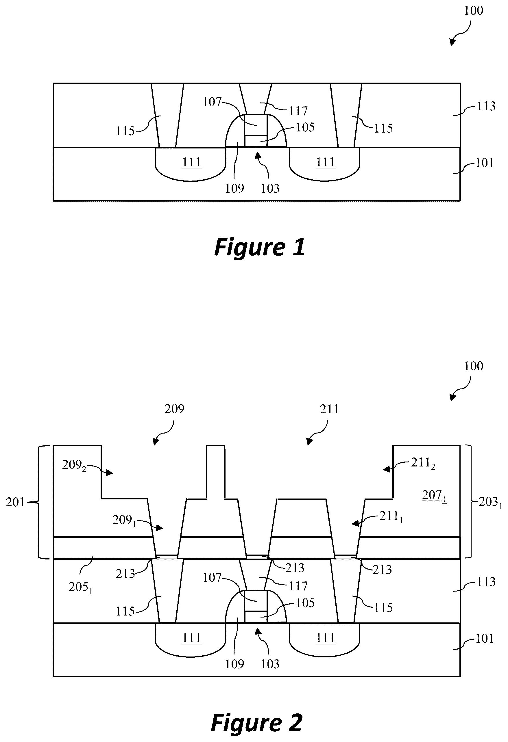 Patent US12322649 Figure 1 – Interconnect structure of semiconductor device