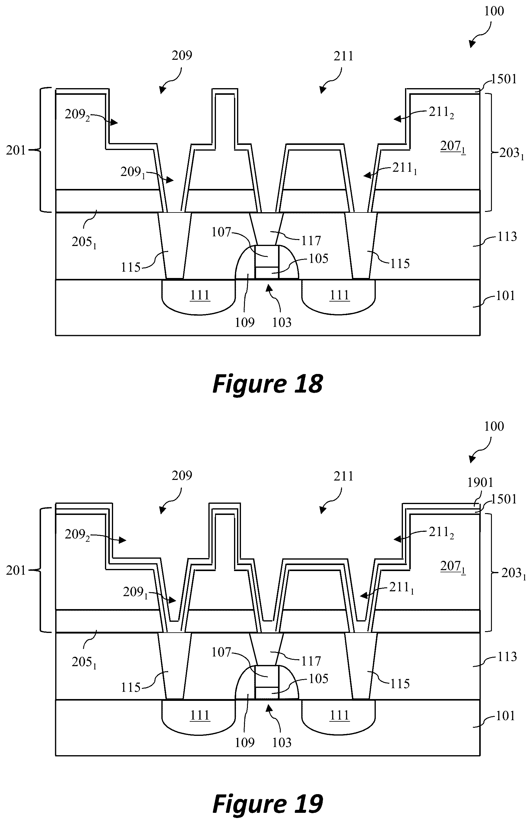 Patent US12322649 Figure 13 – Interconnect structure of semiconductor device