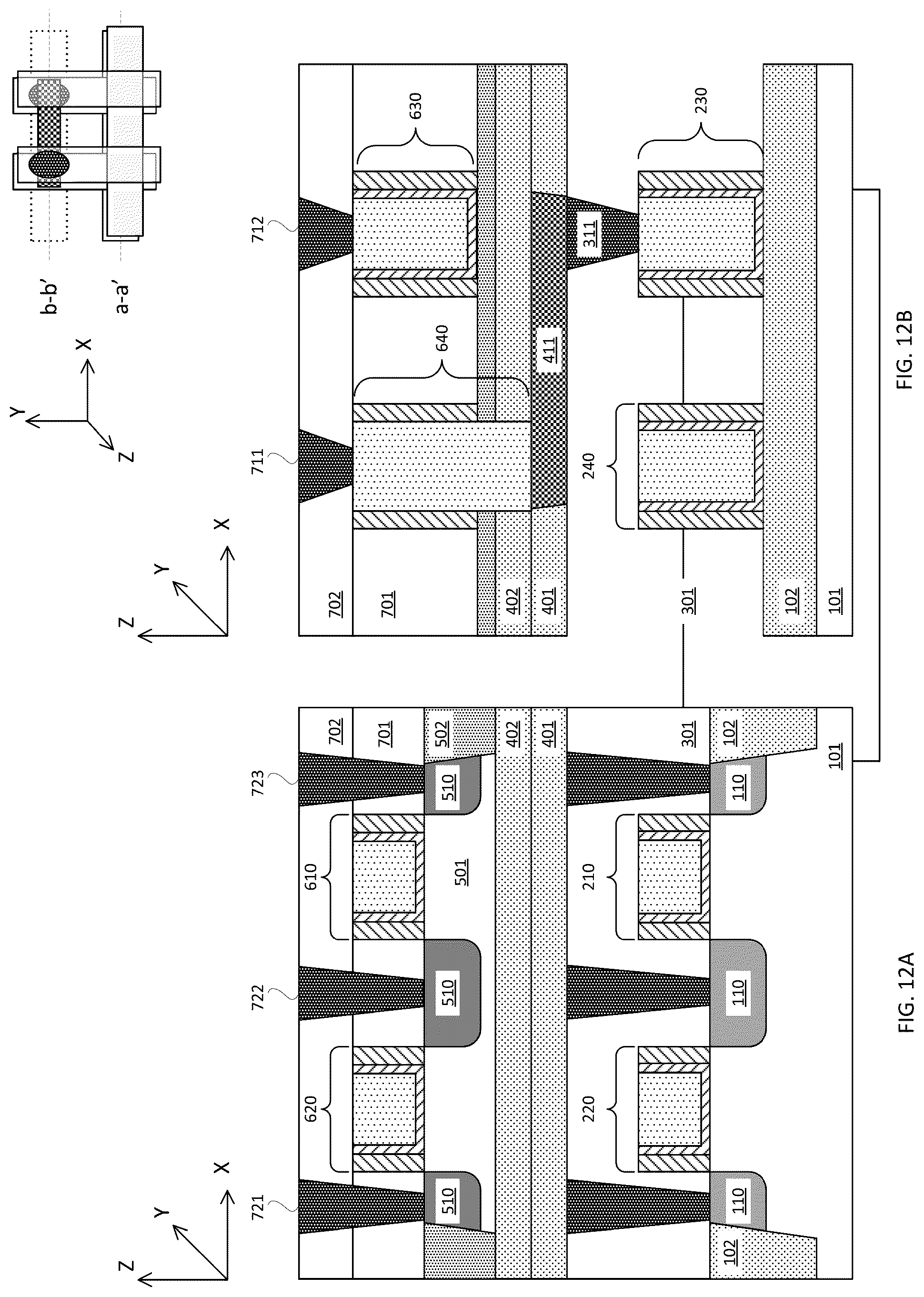 Patent US12322652 Figure 12 – Local interconnect for cross coupling