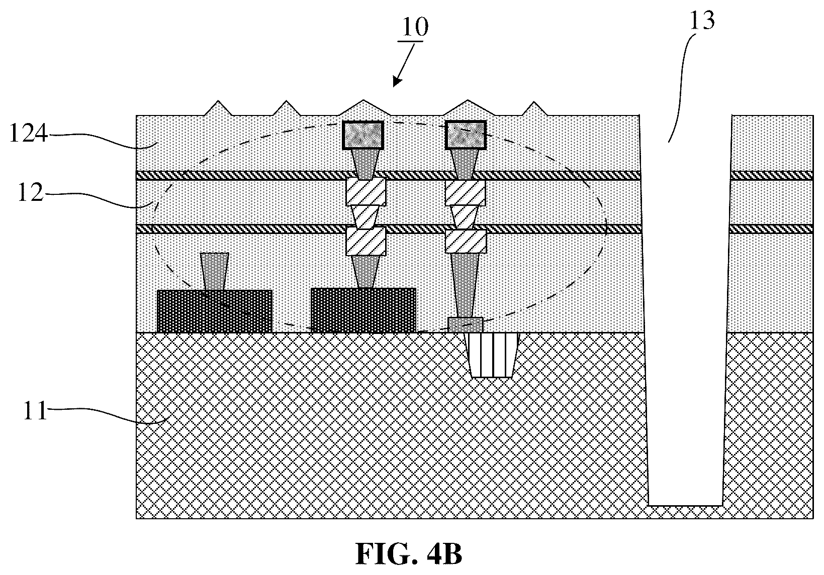 Patent US12322654 Figure 11 – Semiconductor structure, method for forming same, and wafer on wafer bonding method