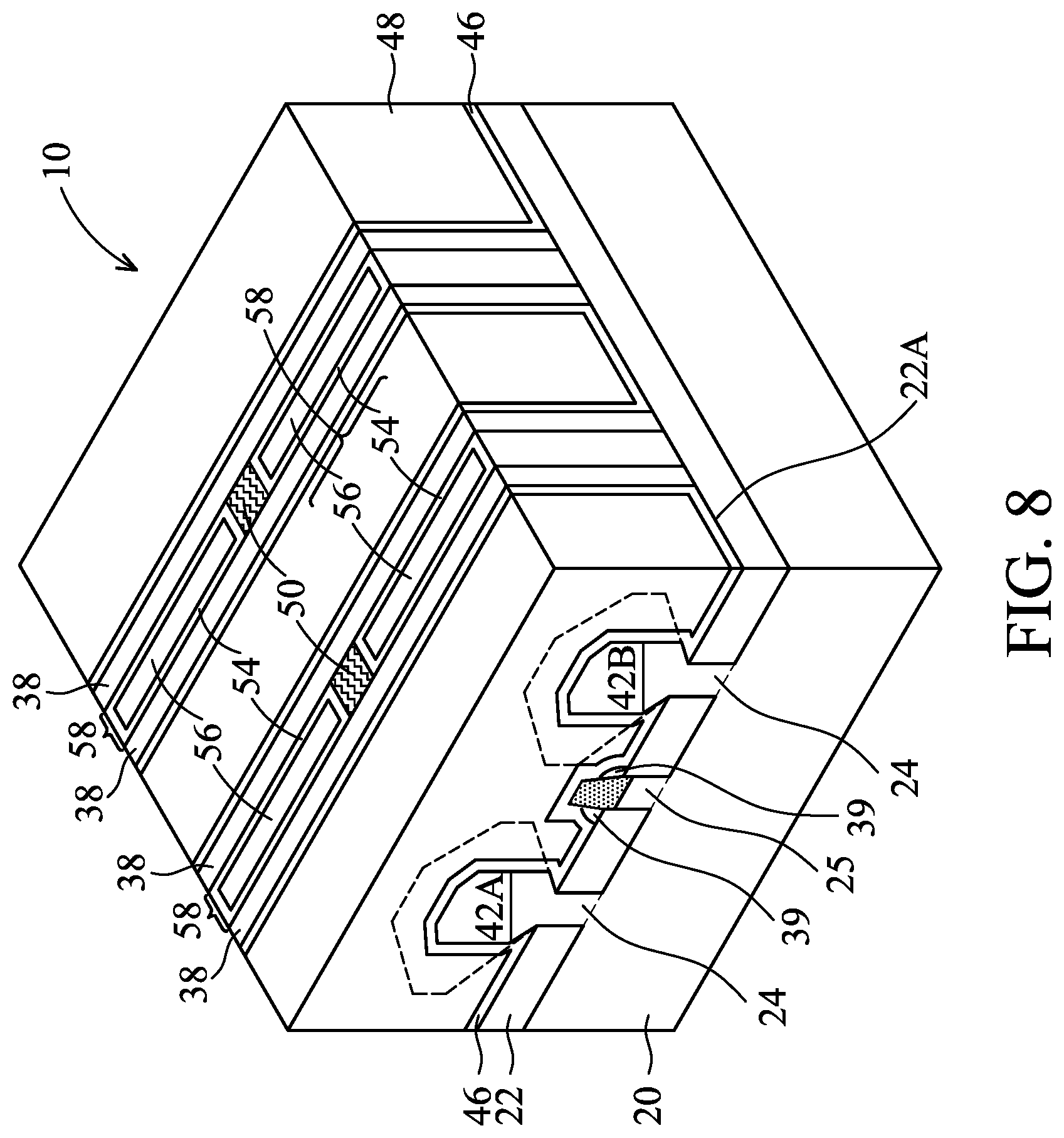 Patent US12322658 Figure 12 – Dummy fin with reduced height and method forming same