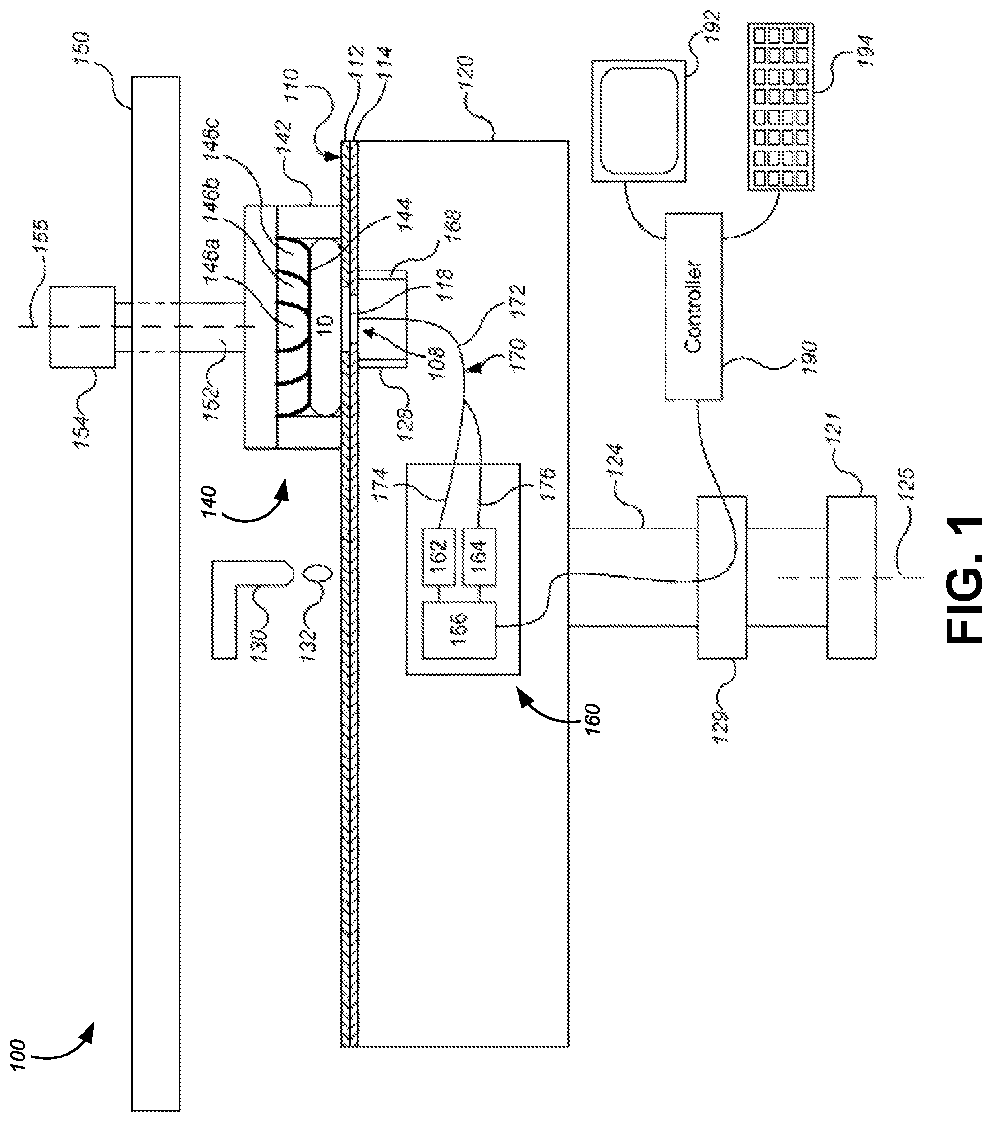 Patent US12322662 Figure 1 – Displacement measurements in semiconductor wafer processing