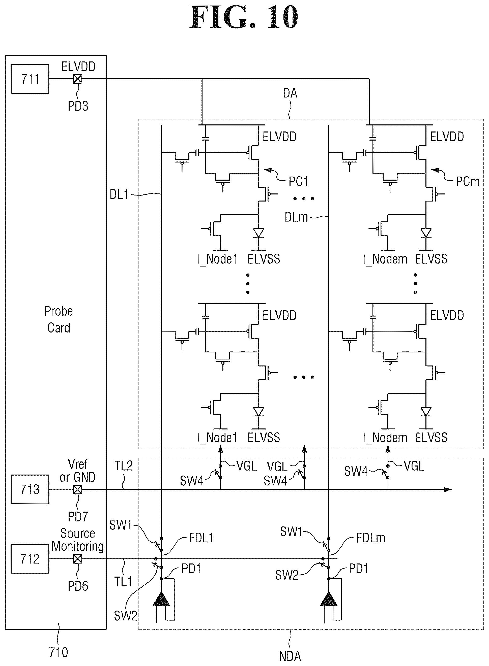 Patent US12322663 Figure 10 – Display device and method of fabricating the same