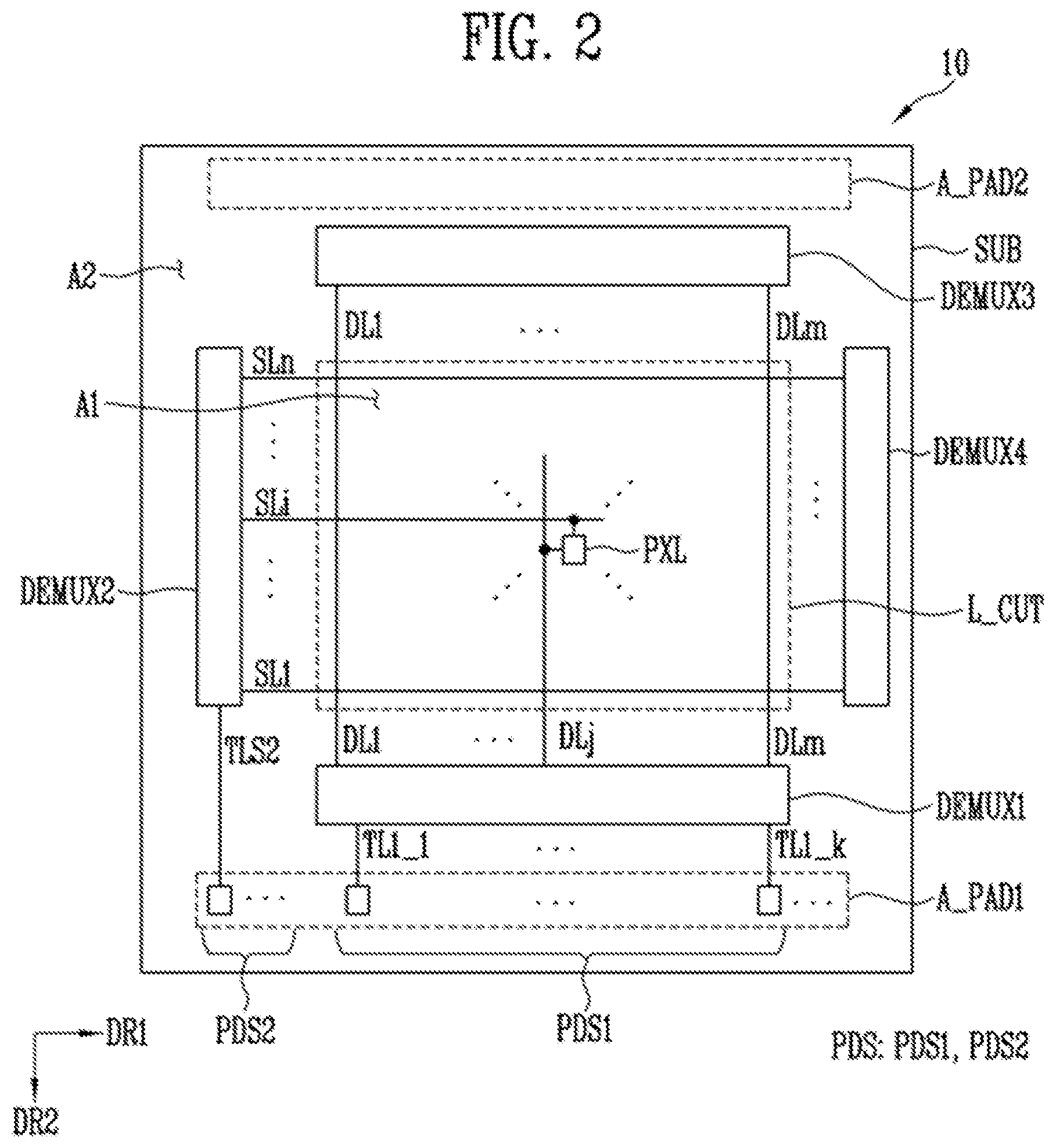 Patent US12322664 Figure 2 – Display panel and test method thereof