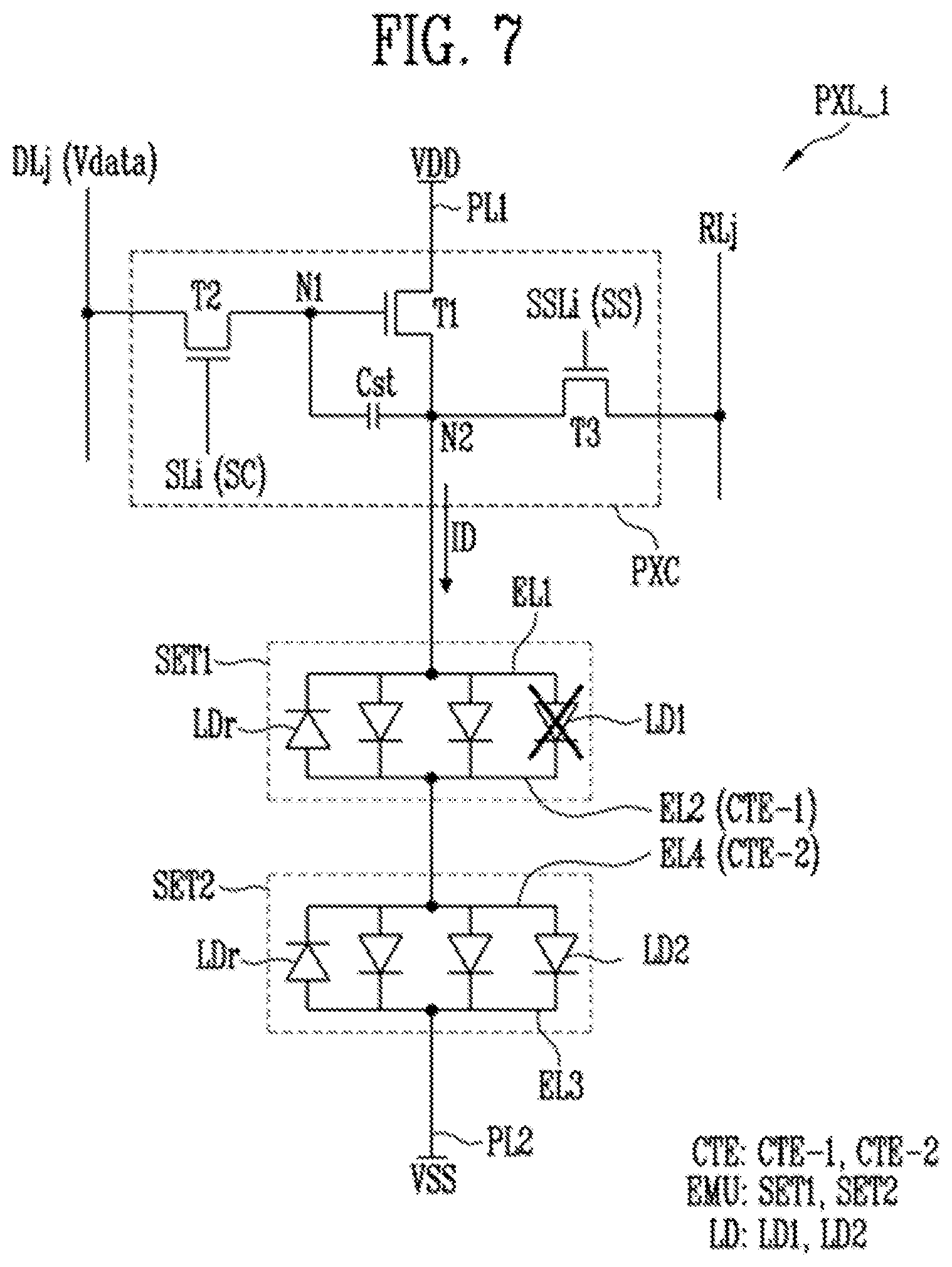 Patent US12322664 Figure 7 – Display panel and test method thereof