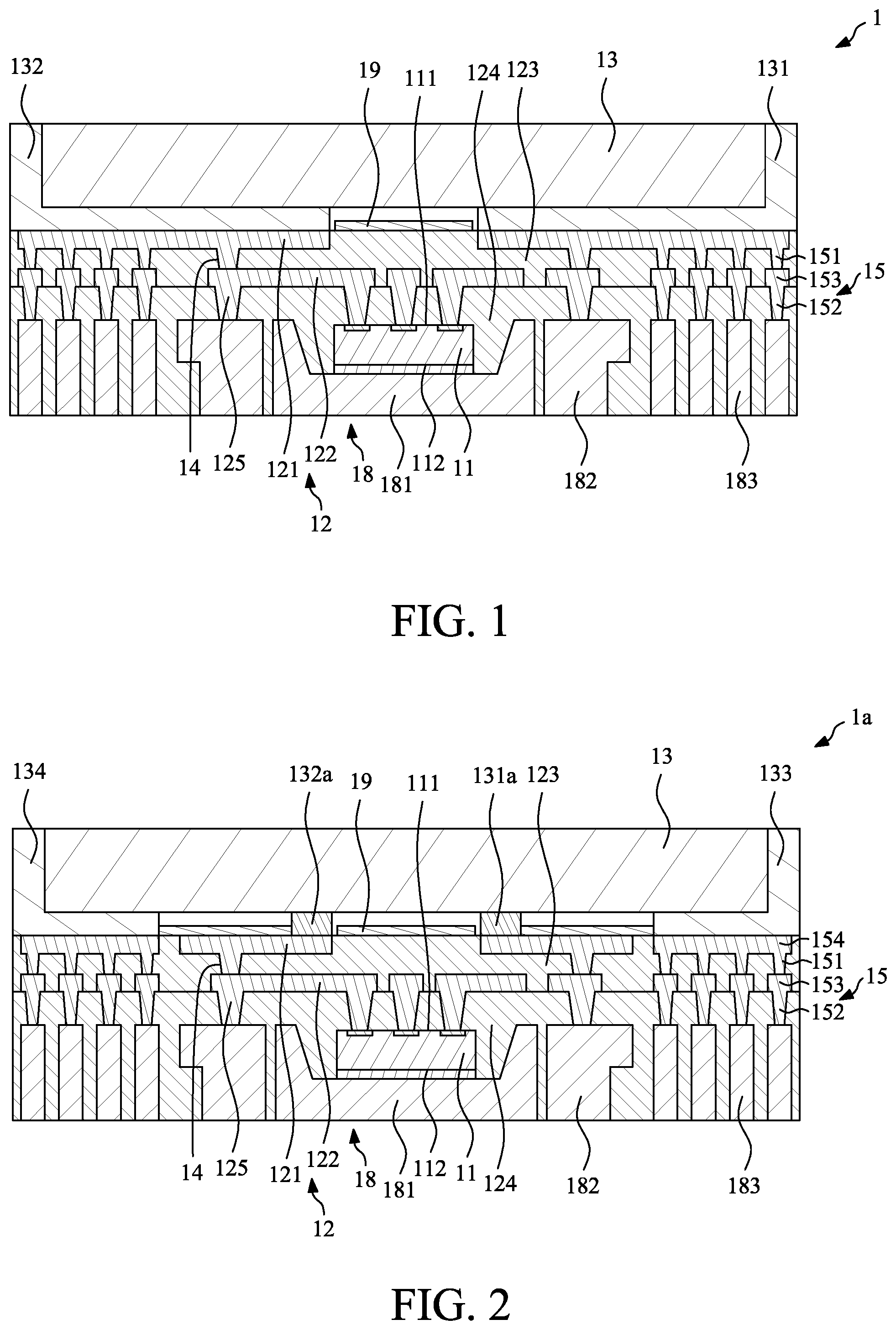 Patent US12322672 Figure 1 – Semiconductor package structure and semiconductor manufacturing process