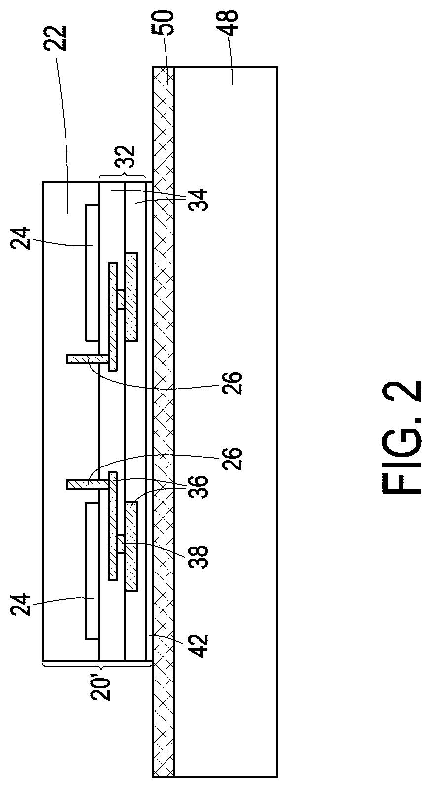 Patent US12322673 Figure 2 – 3DIC with heat dissipation structure and warpage control