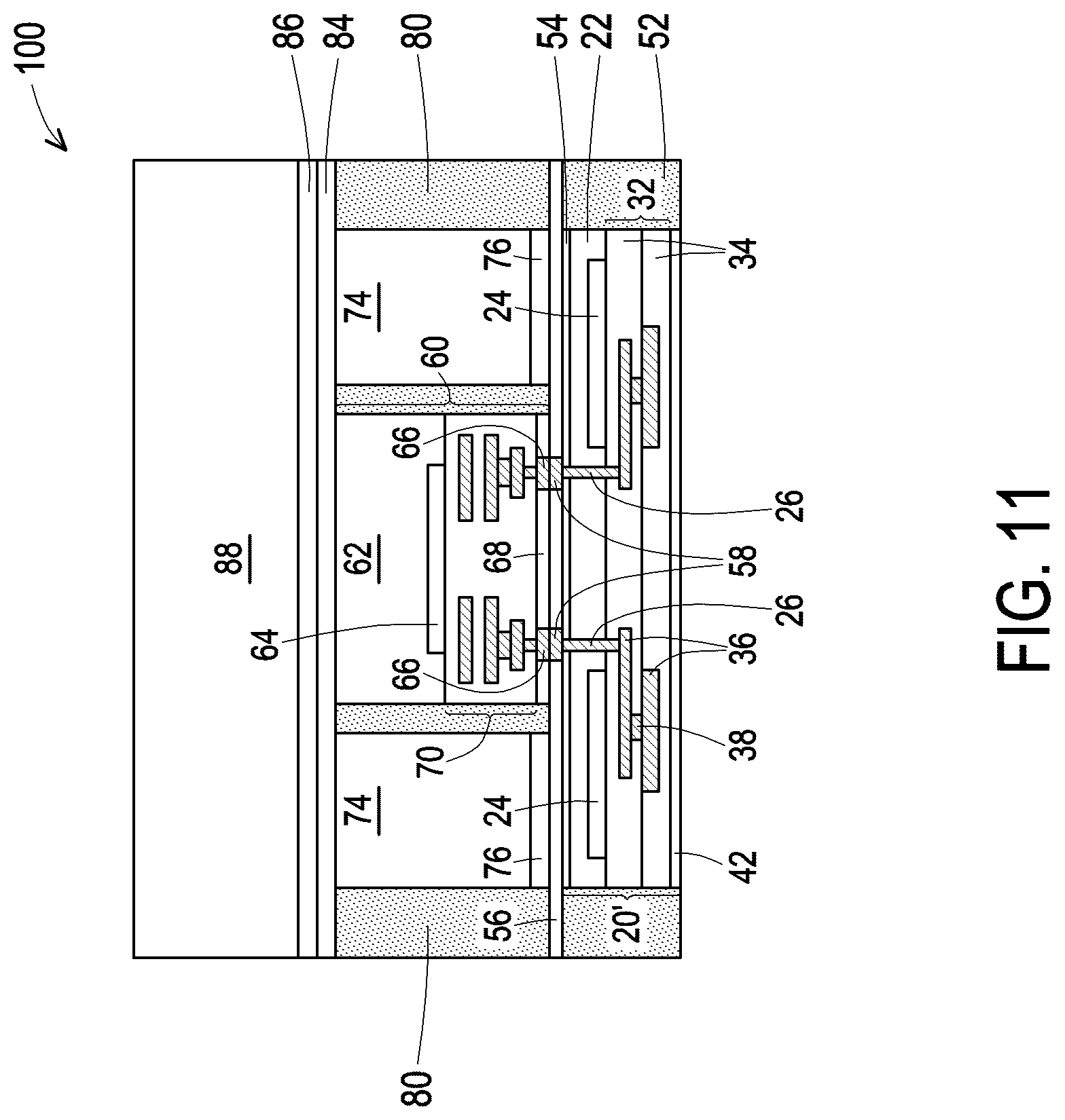 Patent US12322673 Figure 9 – 3DIC with heat dissipation structure and warpage control
