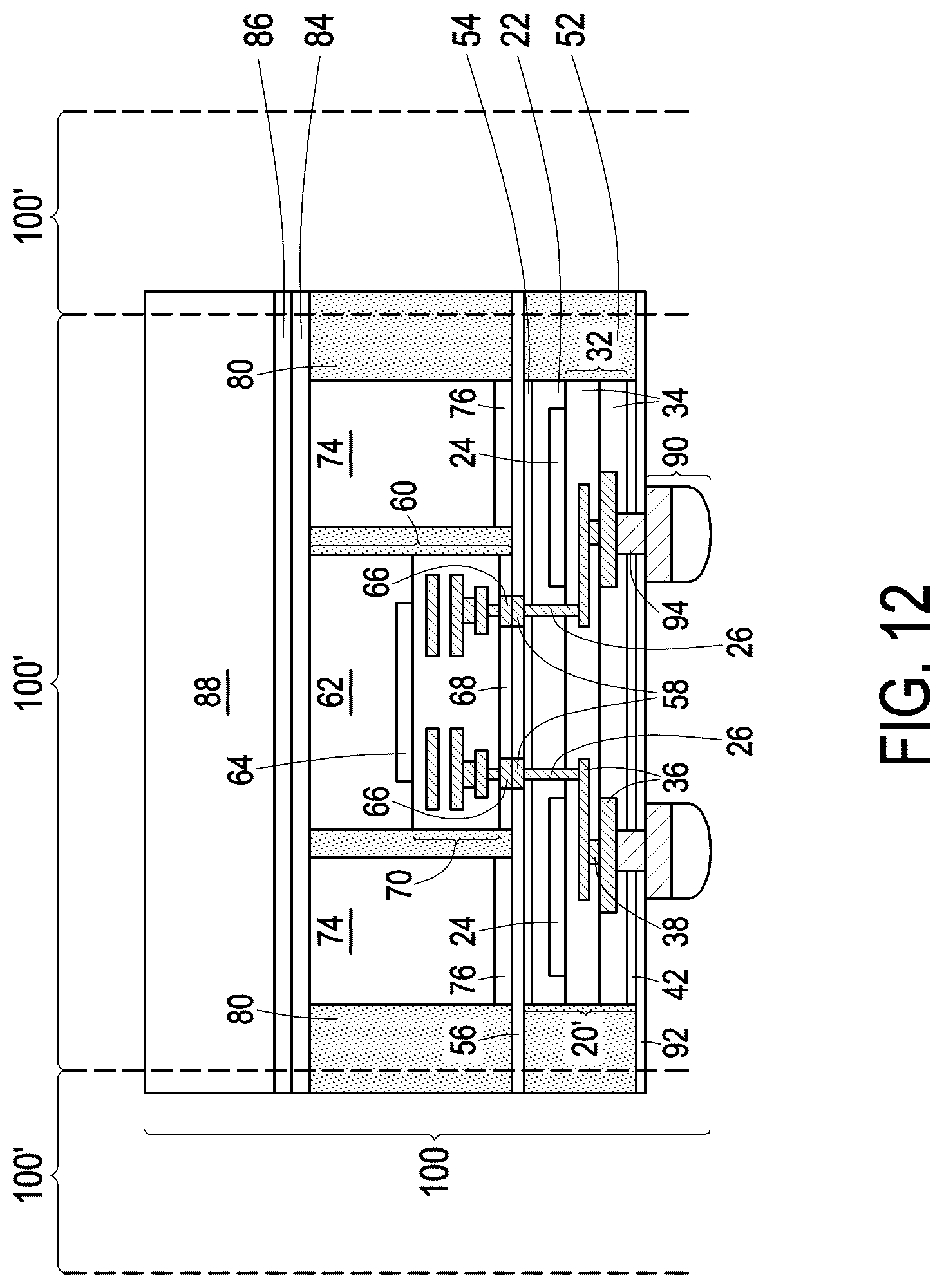 Patent US12322673 Figure 10 – 3DIC with heat dissipation structure and warpage control