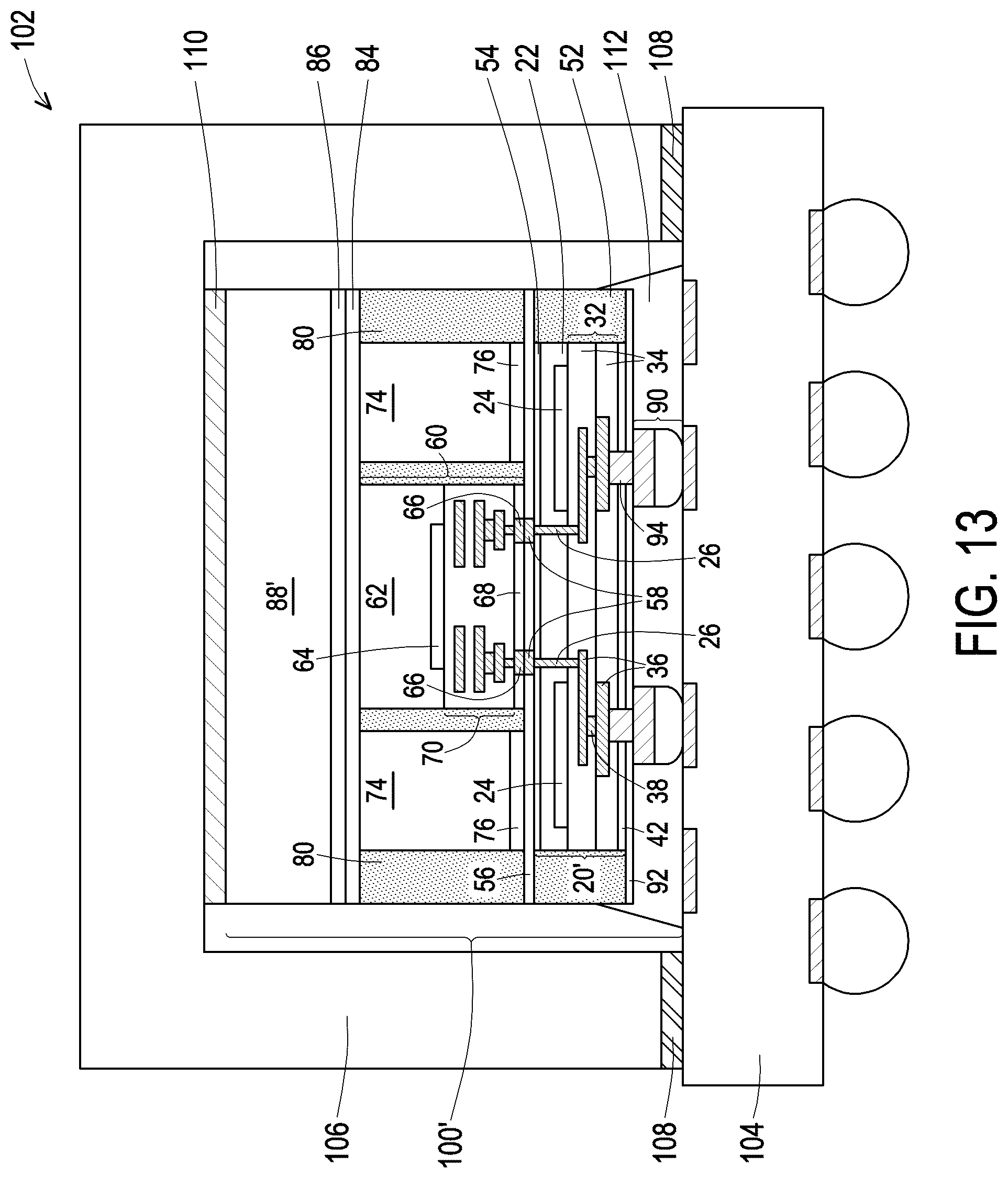 Patent US12322673 Figure 11 – 3DIC with heat dissipation structure and warpage control