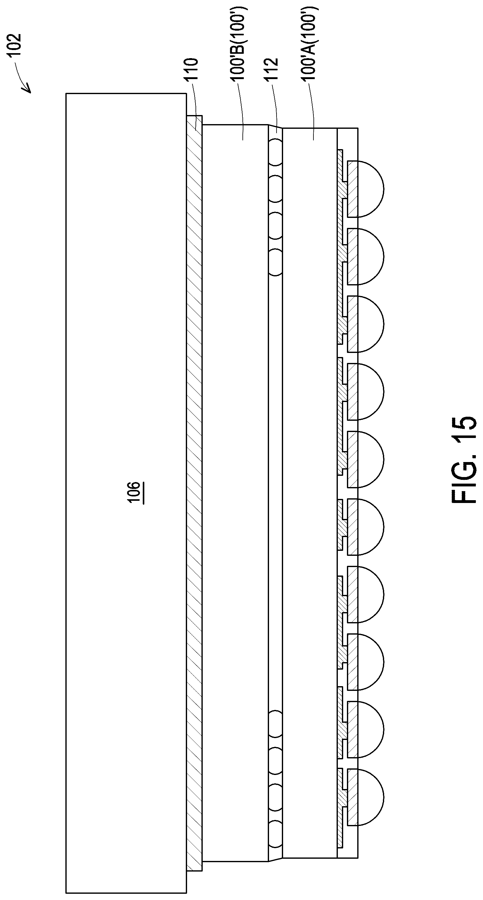Patent US12322673 Figure 13 – 3DIC with heat dissipation structure and warpage control
