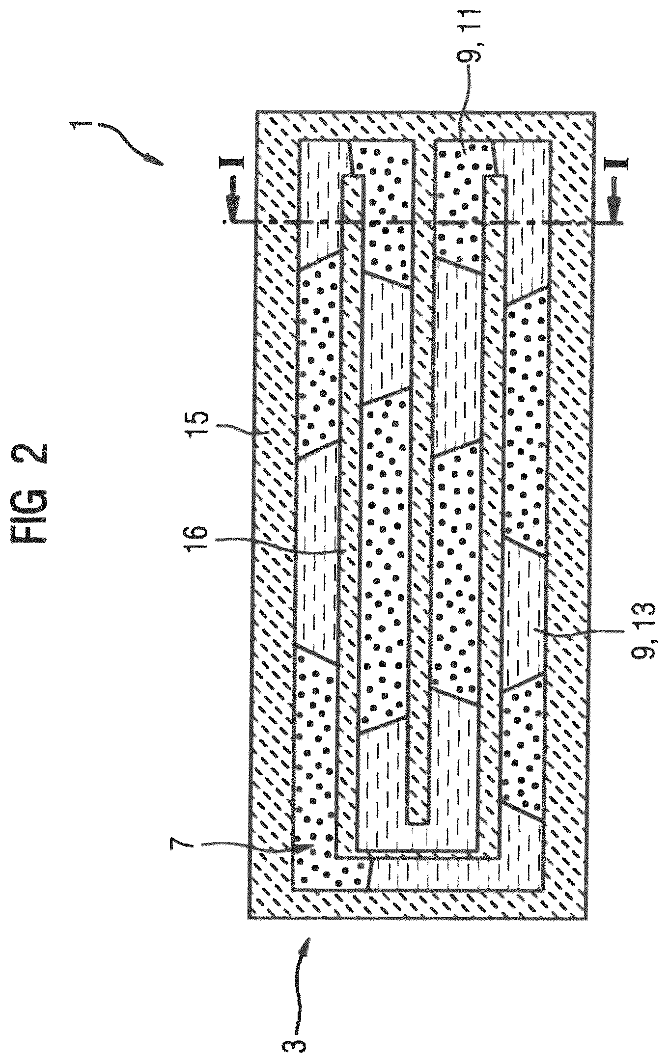 Patent US12322675 Figure 2 – Electronic module comprising a pulsating heat pipe