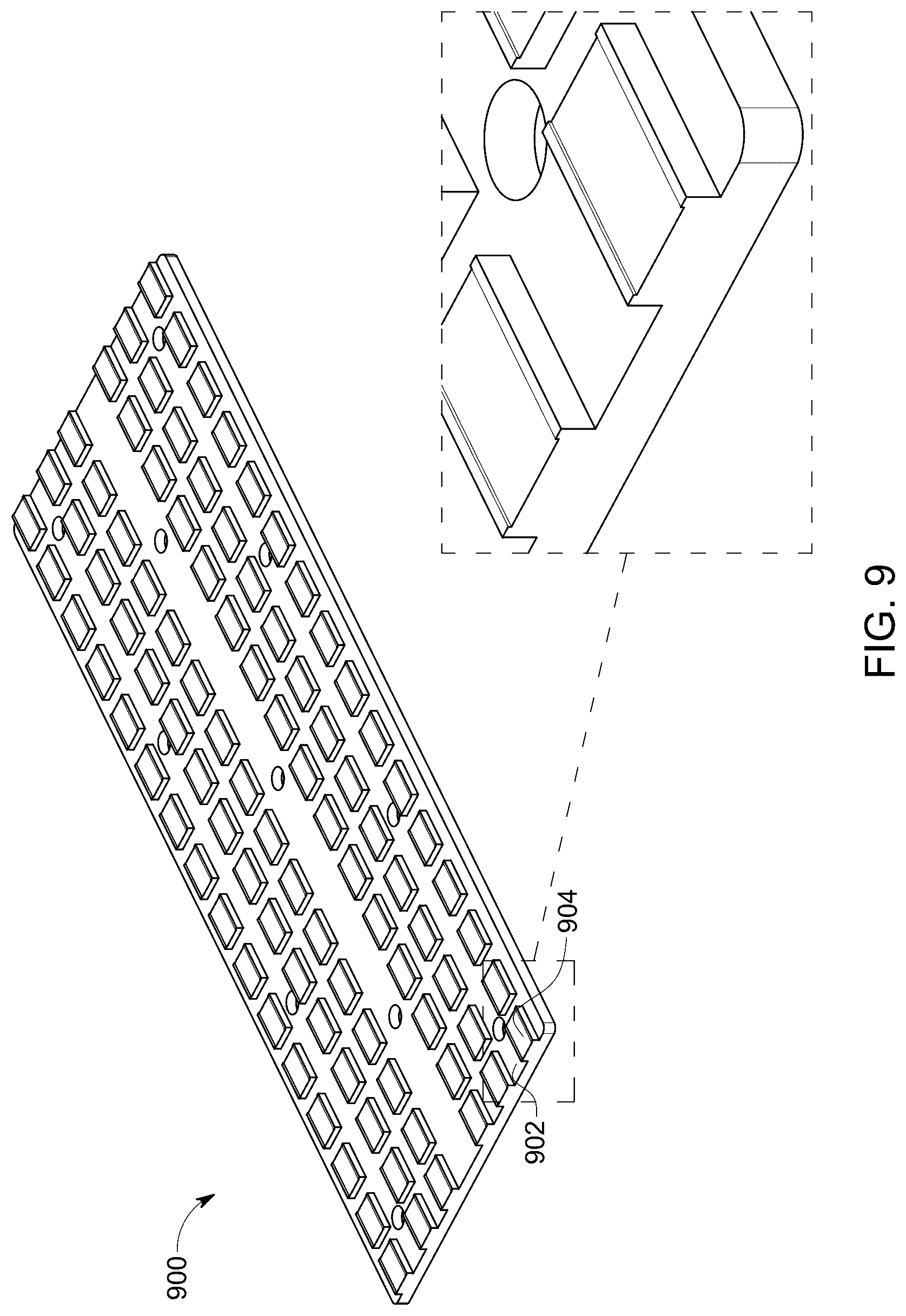Patent US12322676 Figure 13 – Baffles for electronic circuits immersed in cooling fluid in a tank